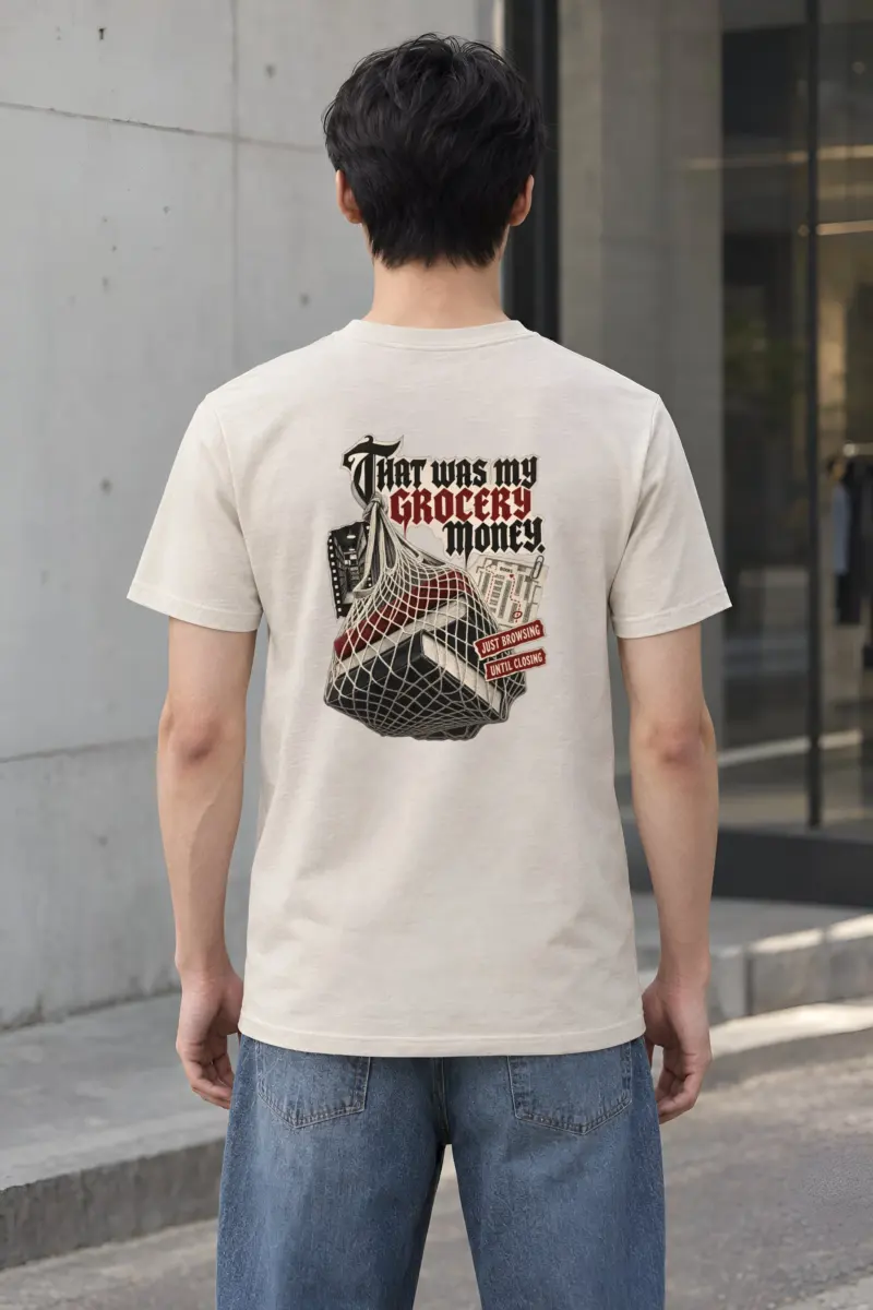“Grocery Money Books” Heavyweight Unisex Crewneck T-shirt