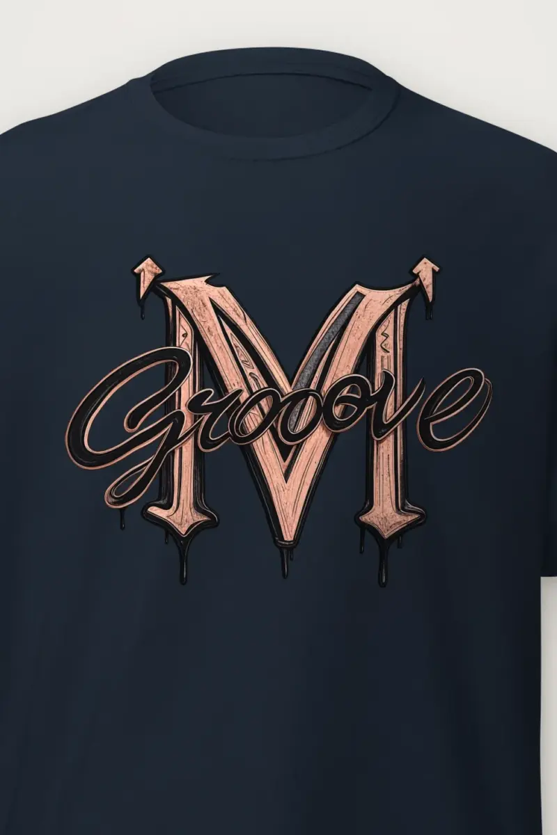 "Groove Gothic M" Heavyweight Unisex Crewneck T-shirt