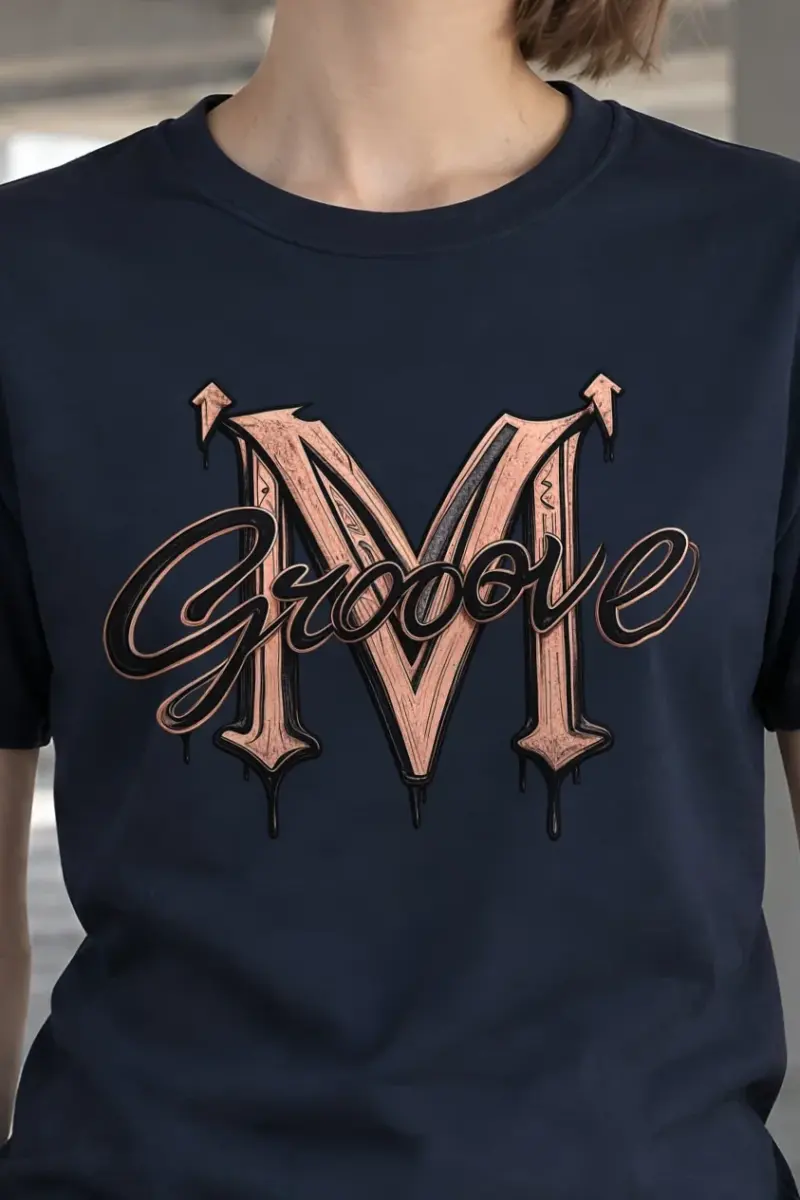 "Groove Gothic M" Heavyweight Unisex Crewneck T-shirt