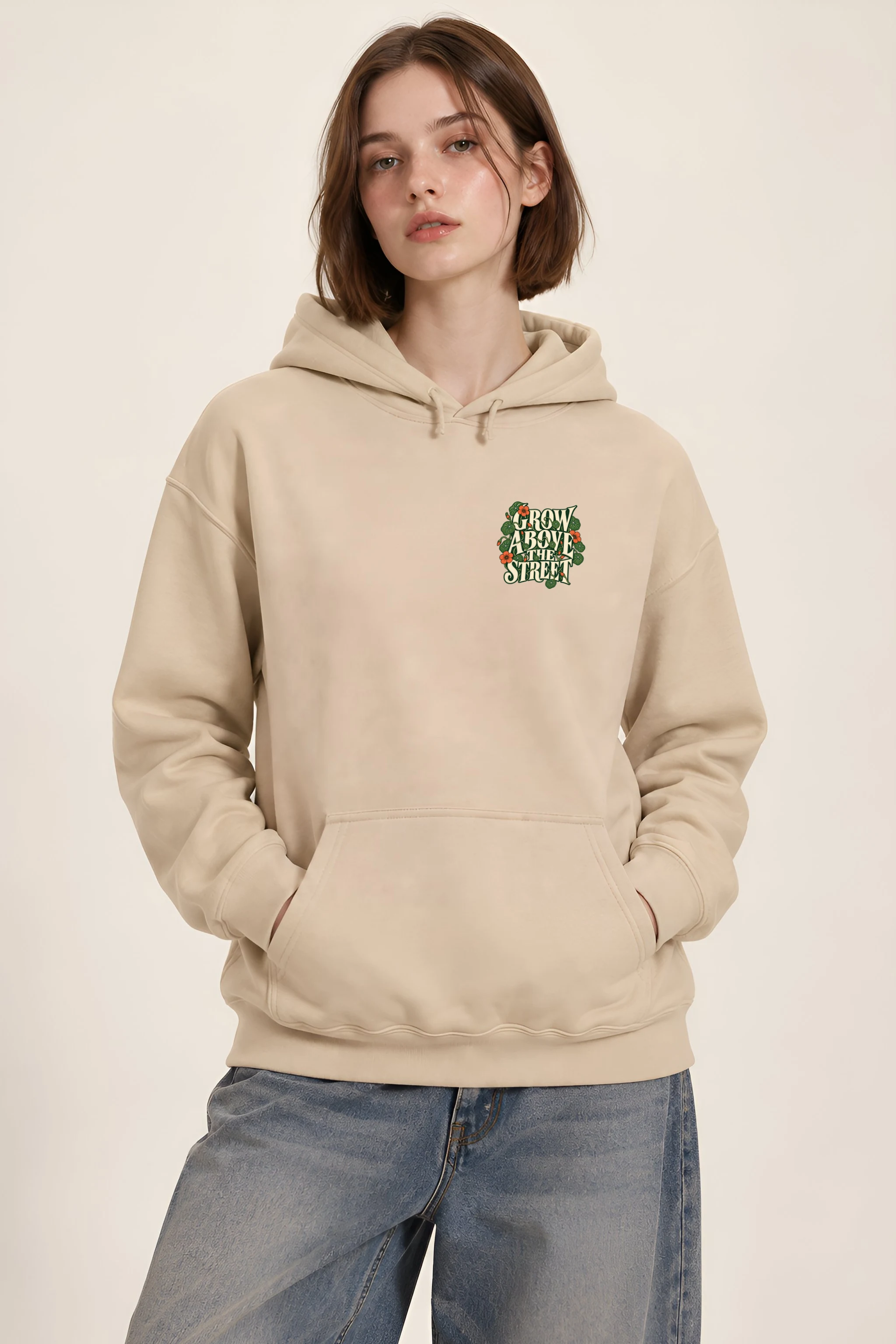 "Grow Above the Street" 1 Pullover Hoodie