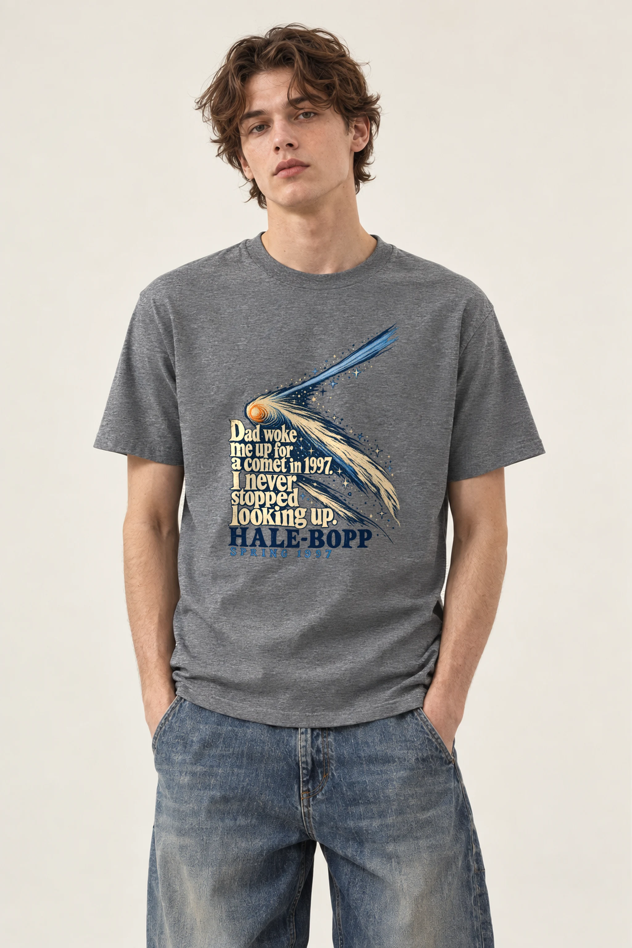 "Hale-Bopp Spring 1997" Heavyweight Unisex Crewneck T-shirt