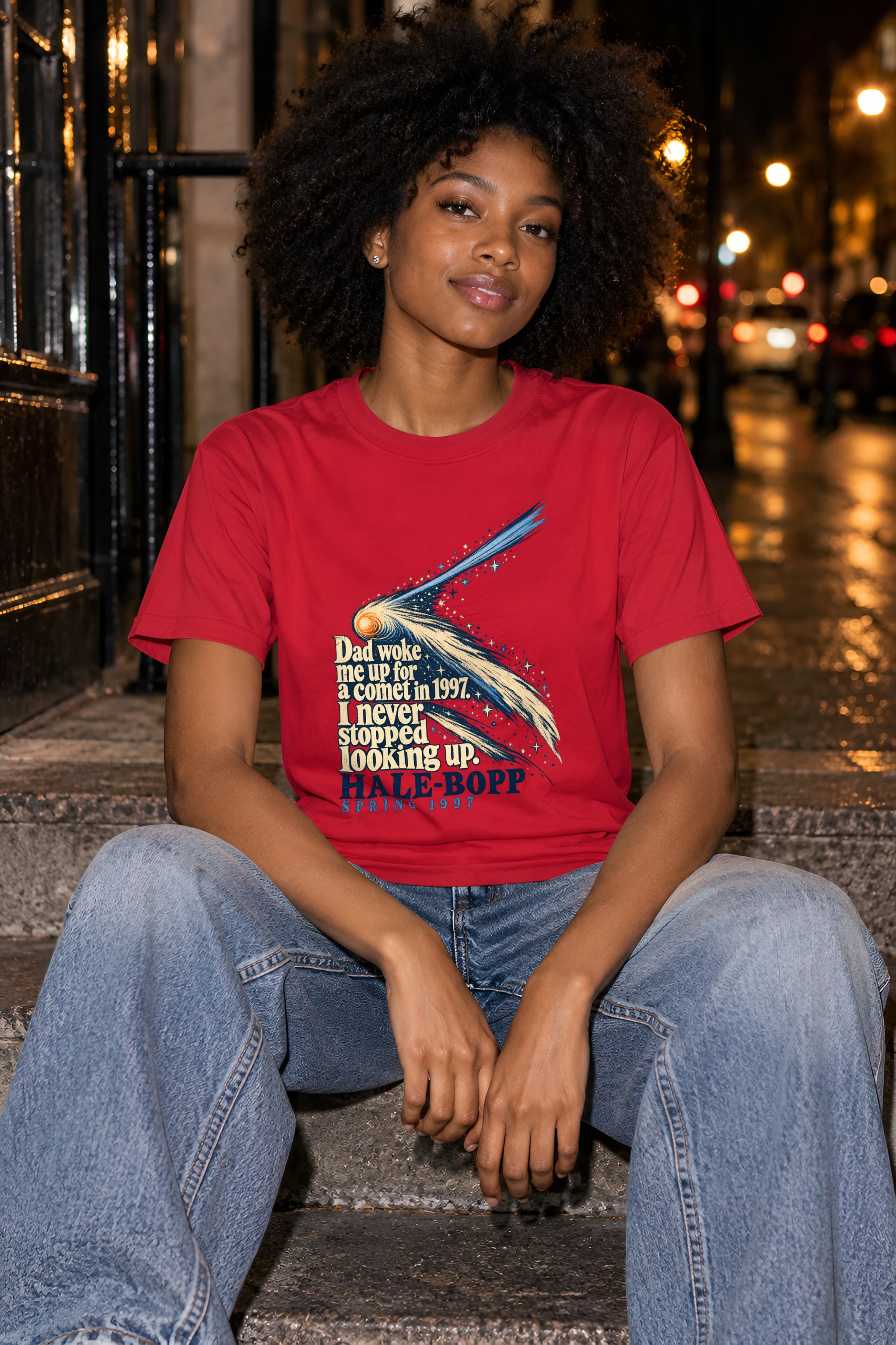 "Hale-Bopp Spring 1997" Heavyweight Unisex Crewneck T-shirt