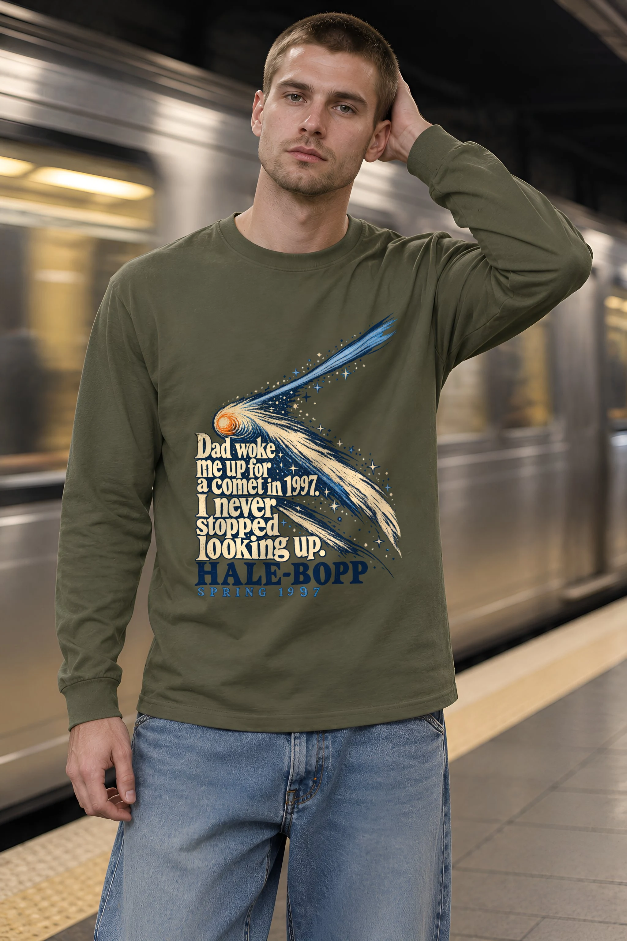 "Hale-Bopp Spring 1997" Unisex Longsleeve T-shirt