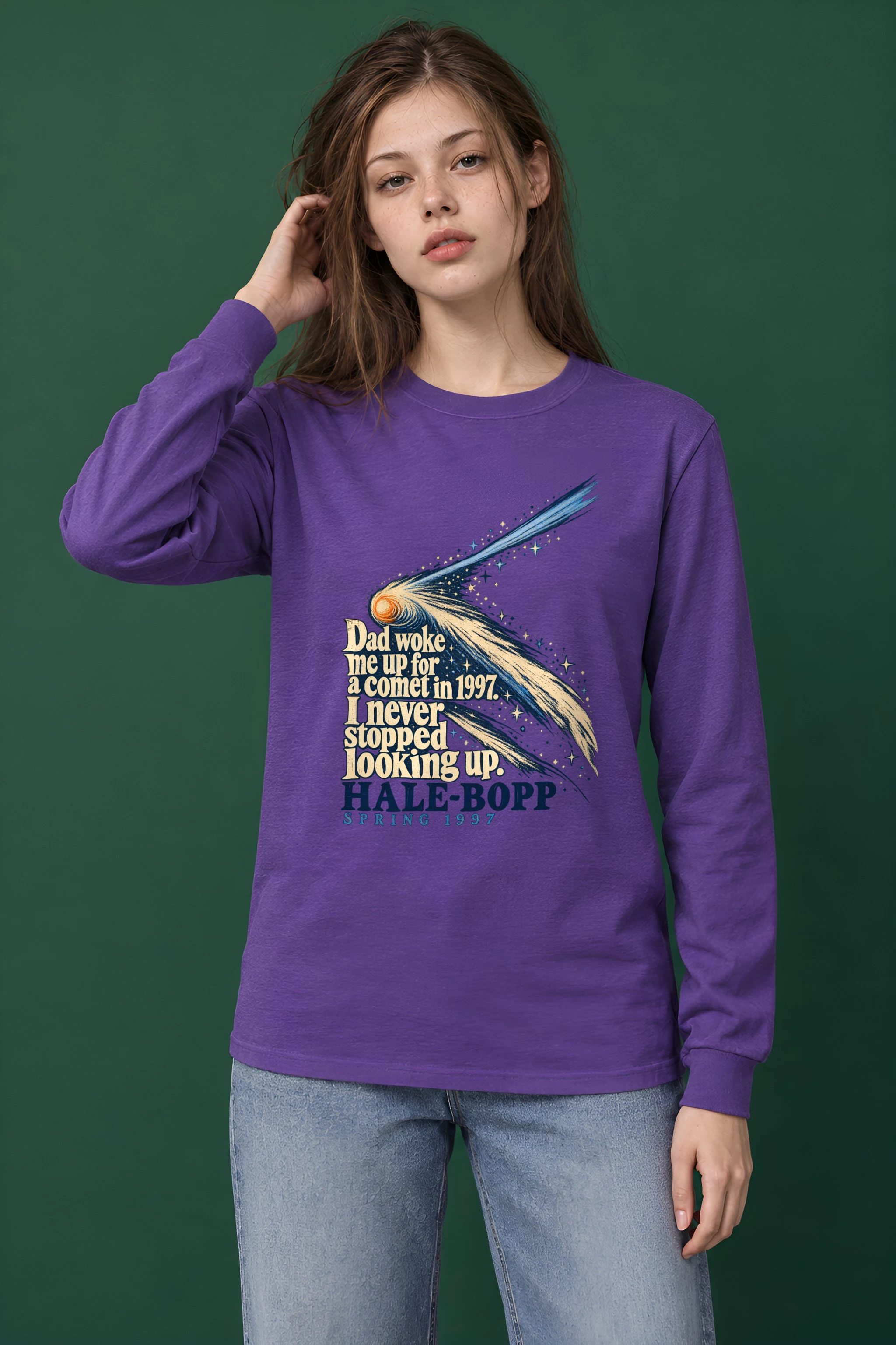 "Hale-Bopp Spring 1997" Unisex Longsleeve T-shirt