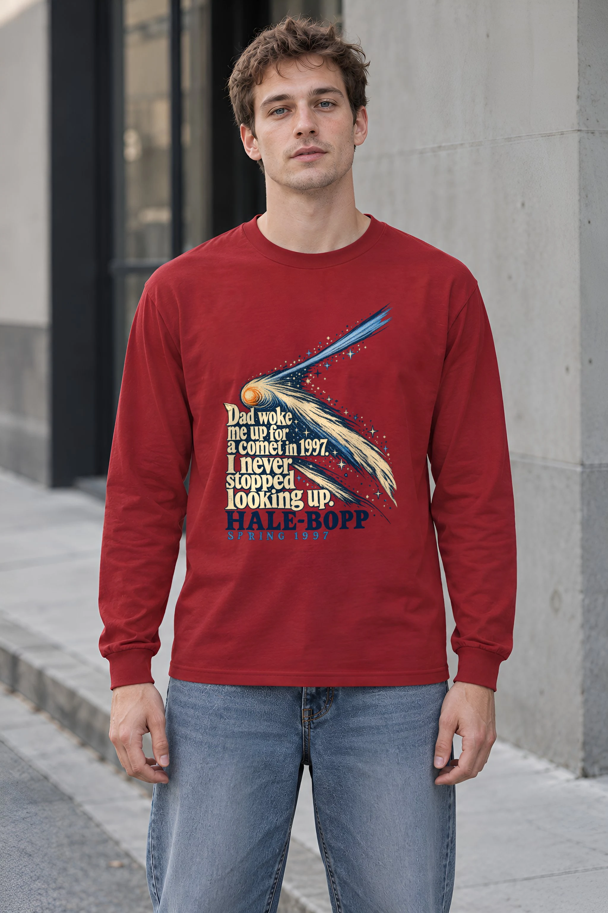 "Hale-Bopp Spring 1997" Unisex Longsleeve T-shirt