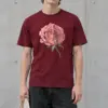 "Half Rose Cross-Section" Heavyweight Unisex Crewneck T-shirt