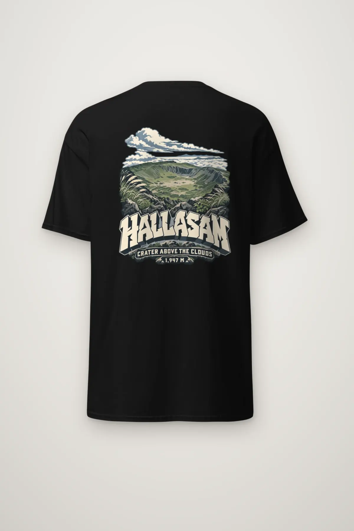 "Hallasan Crater Above the Clouds" Heavyweight Unisex Crewneck T-shirt