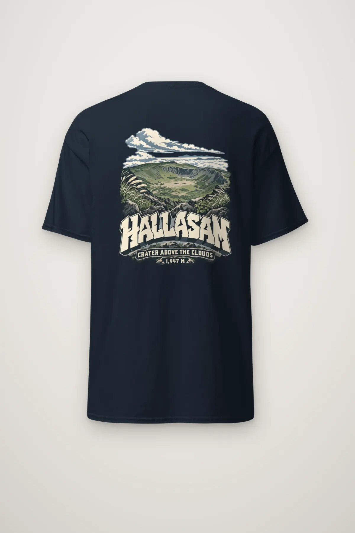 "Hallasan Crater Above the Clouds" Heavyweight Unisex Crewneck T-shirt