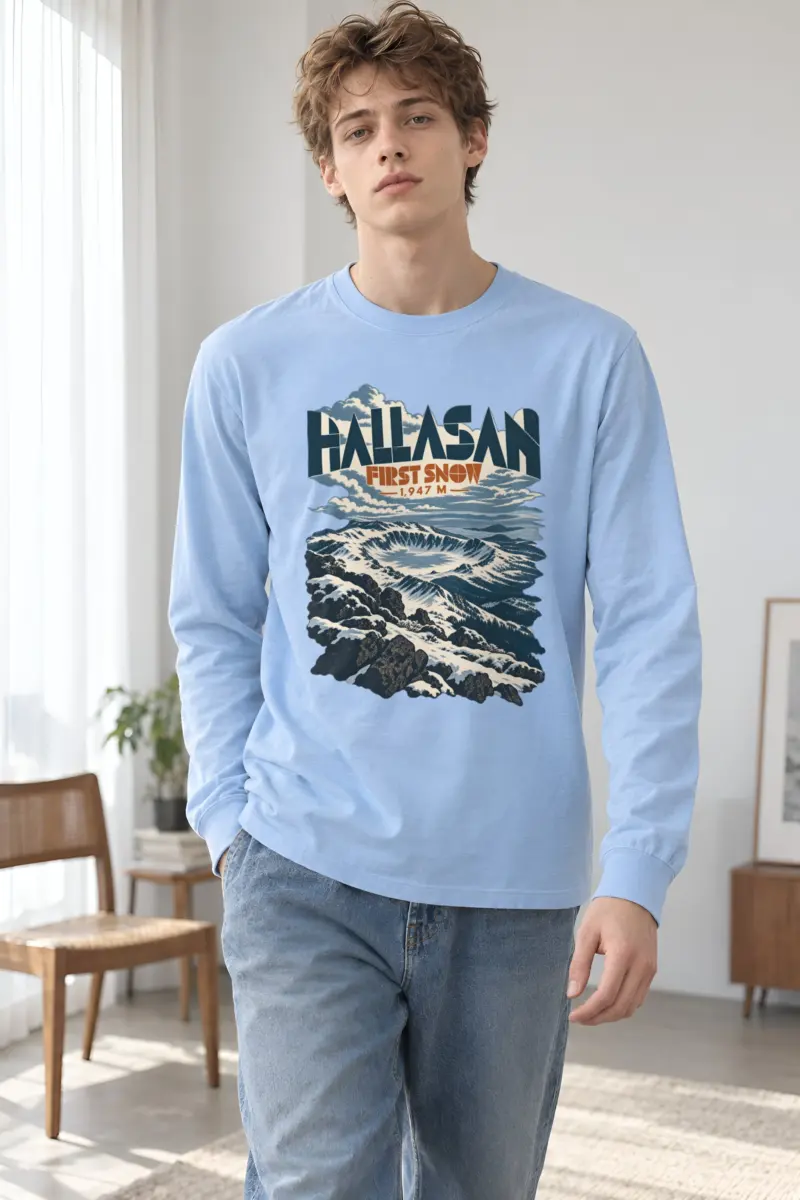 “Hallasan First Snow” Unisex Longsleeve T-shirt