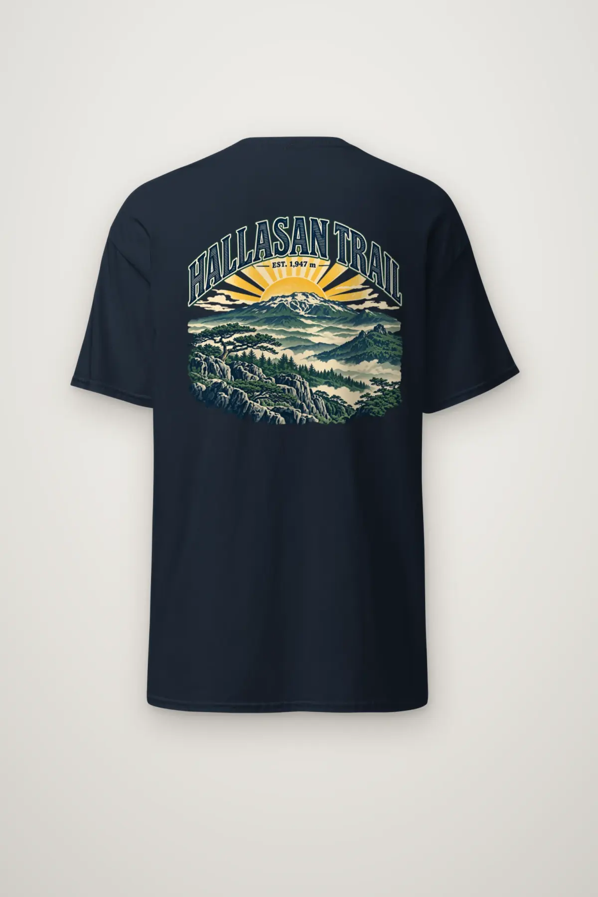 "Hallasan Trail" Heavyweight Unisex Crewneck T-shirt
