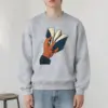 "Hand Holding Fanned Book" Heavy Blend Unisex Crewneck Sweatshirt