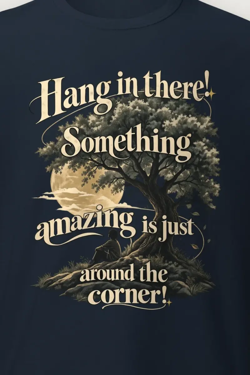 "Hang In There" Heavyweight Unisex Crewneck T-shirt