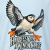 "Happiest on a Windy Cliff" Heavyweight Unisex Crewneck T-shirt