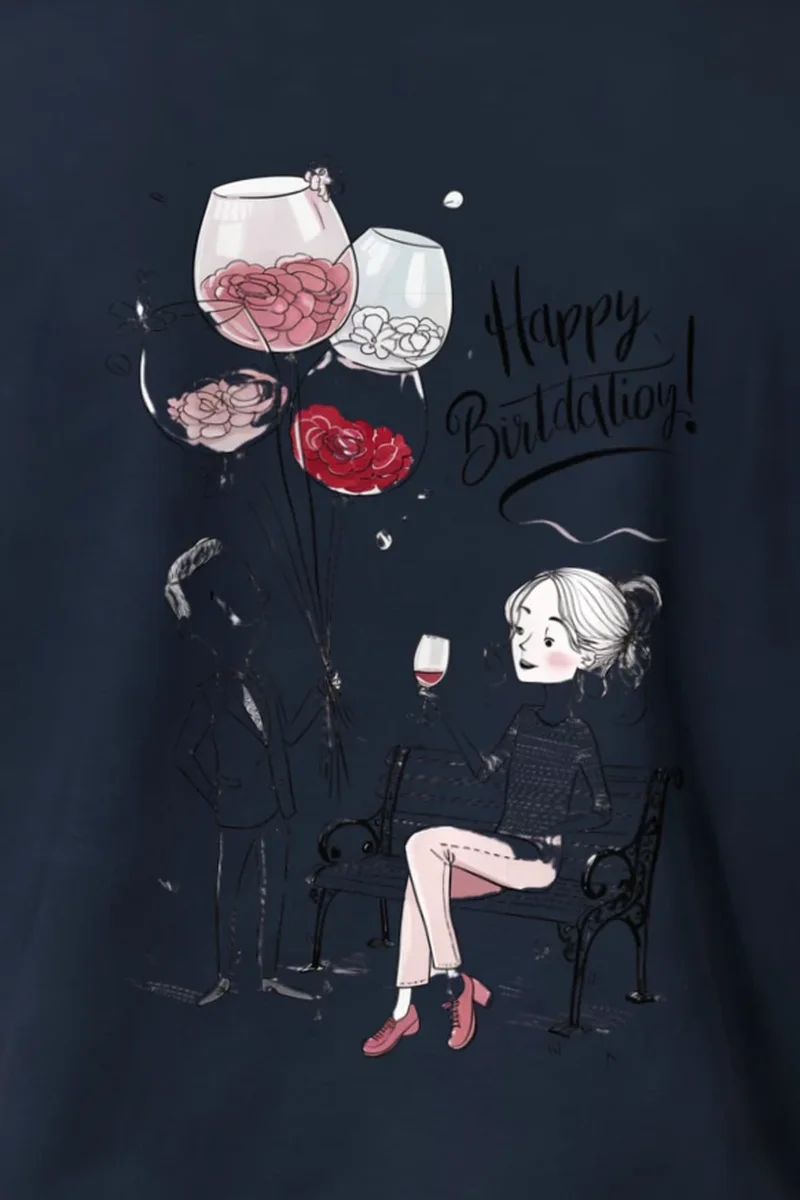"Happy Birthday Couple" Heavyweight Unisex Crewneck T-shirt