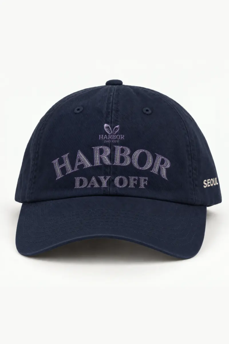 "Harbor Day Off" Classic Dad Hat · Embroidered — navy/cap-front
