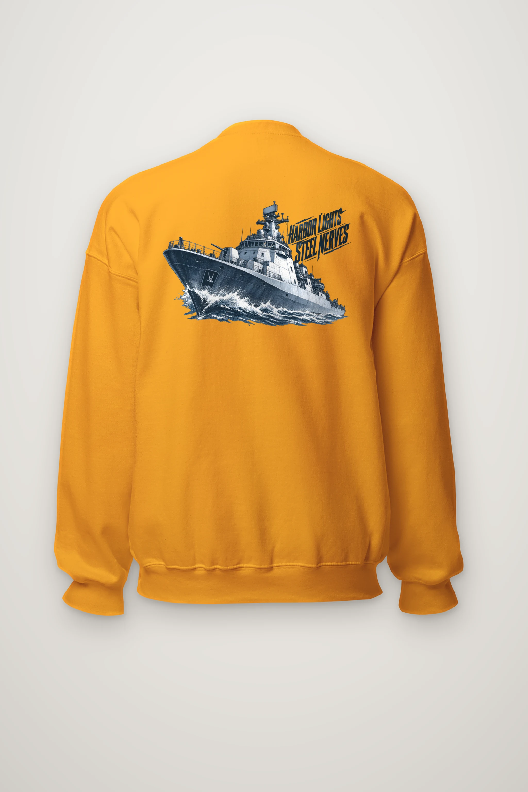 "Harbor Lights, Steel Nerves" Heavy Blend Unisex Crewneck Sweatshirt