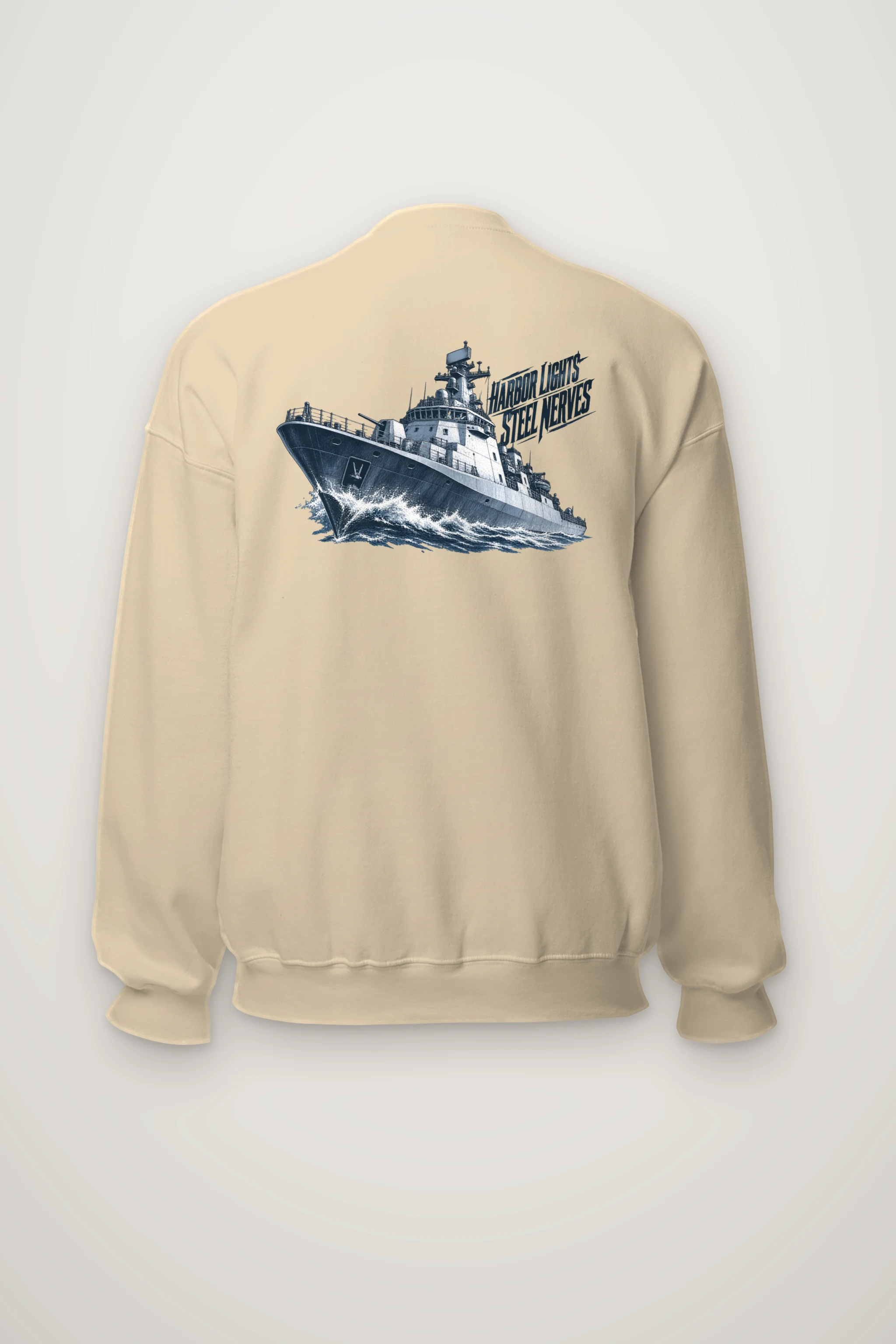 "Harbor Lights, Steel Nerves" Heavy Blend Unisex Crewneck Sweatshirt