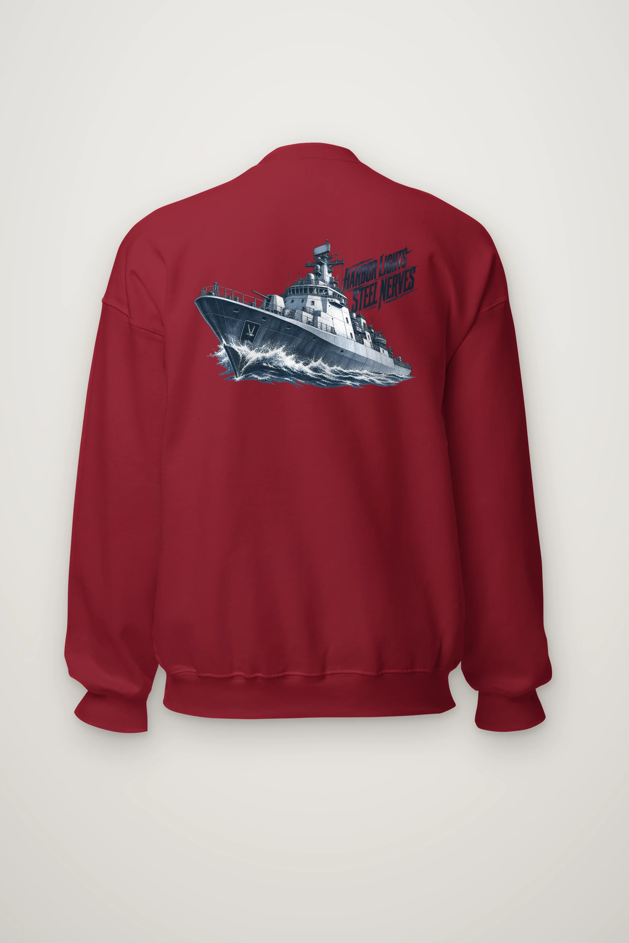 "Harbor Lights, Steel Nerves" Heavy Blend Unisex Crewneck Sweatshirt