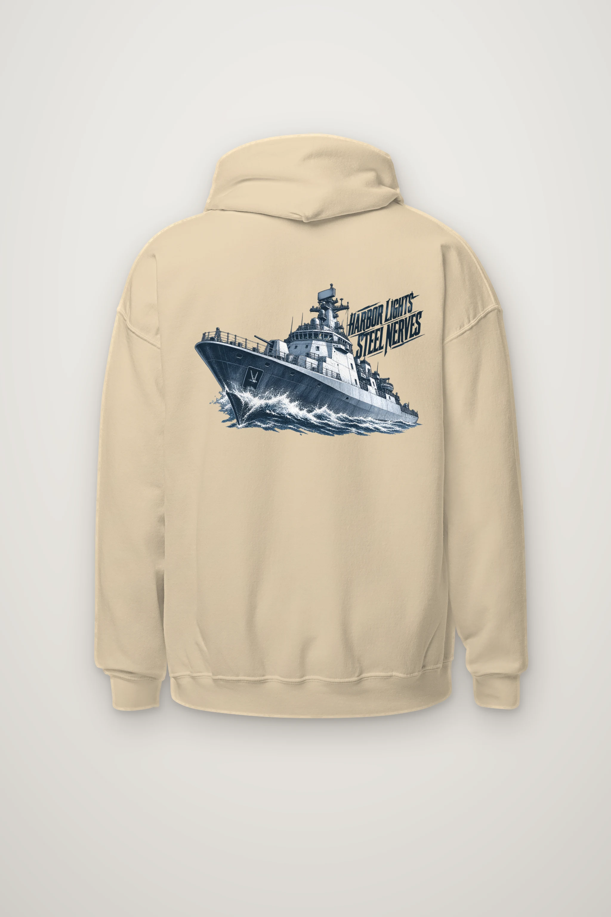 "Harbor Lights, Steel Nerves" Heavy Blend Unisex Pullover Hoodie