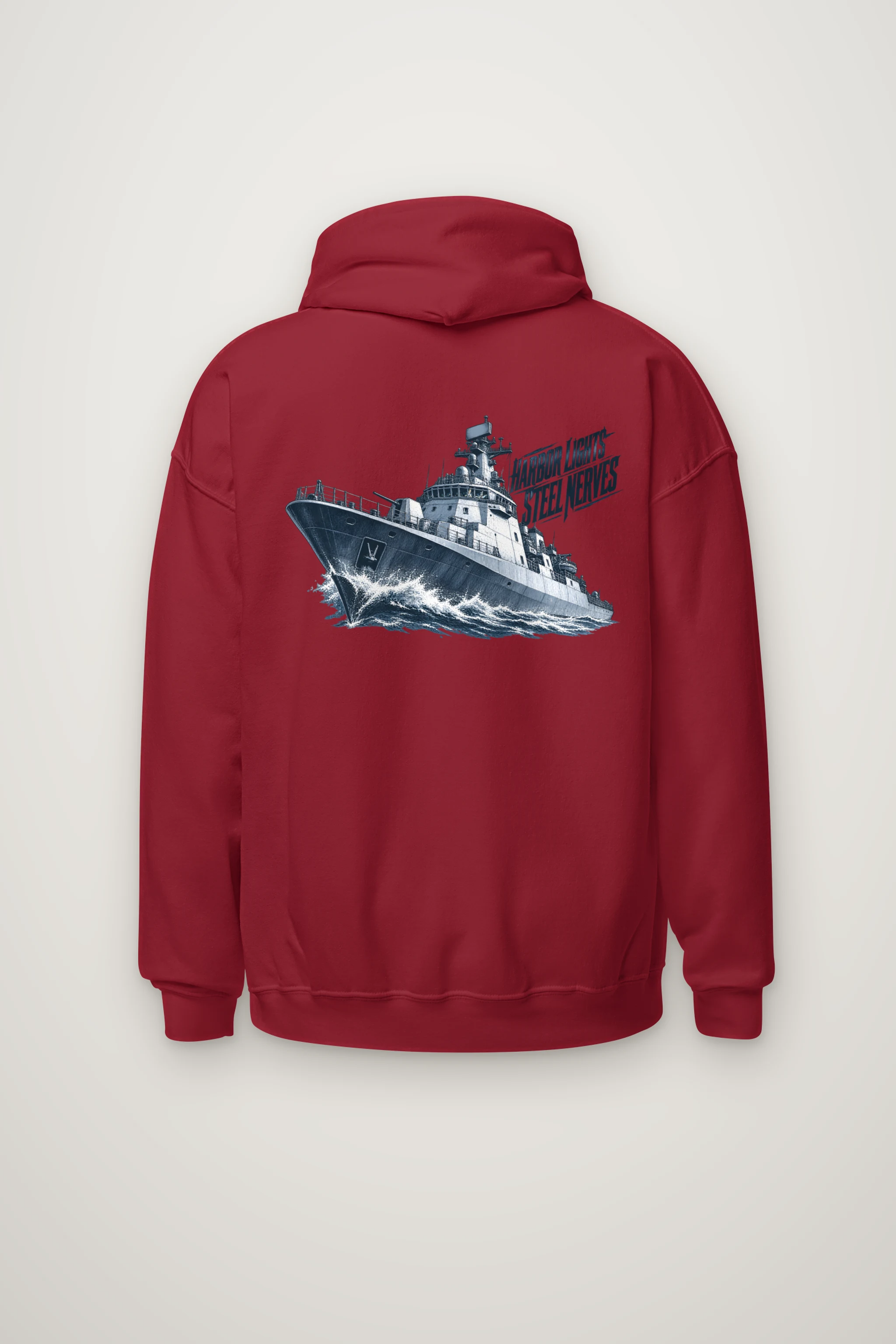 "Harbor Lights, Steel Nerves" Heavy Blend Unisex Pullover Hoodie