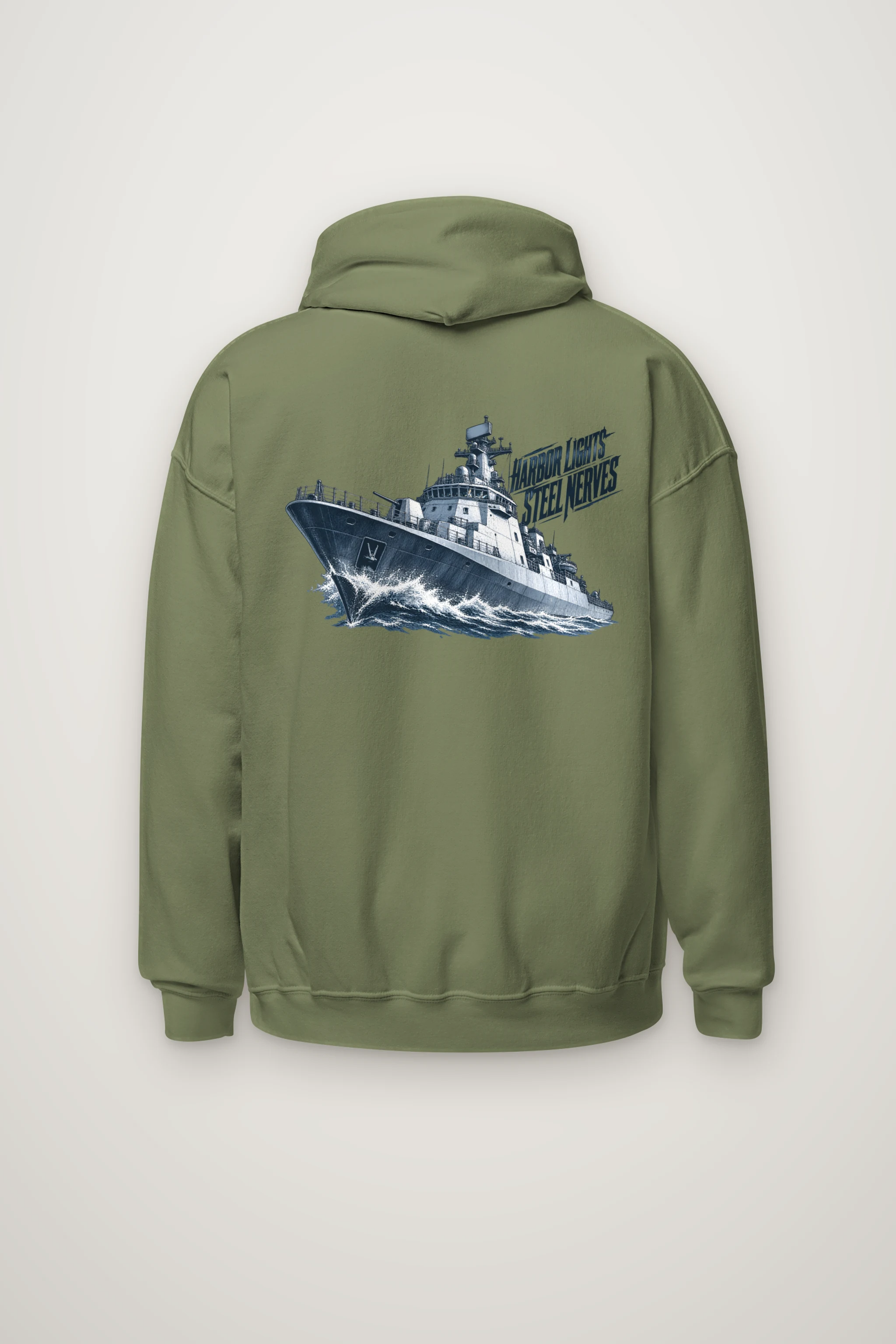 "Harbor Lights, Steel Nerves" Heavy Blend Unisex Pullover Hoodie
