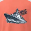 "Harbor Lights Steel Nerves" Men's Oversized Heavyweight Crewneck T-Shirt