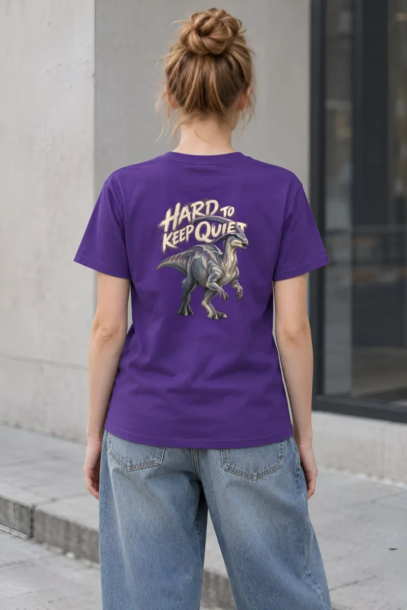 “Hard to Keep Quiet” Heavyweight Unisex Crewneck T-shirt