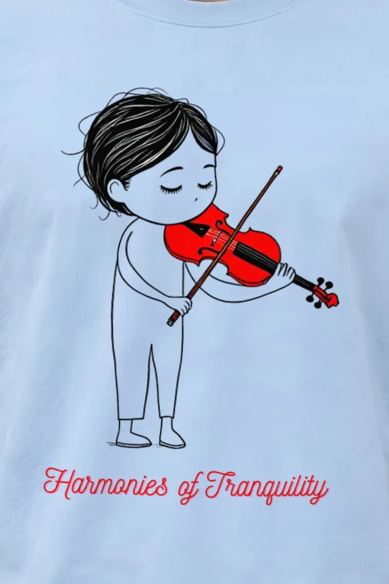 "Harmonies of Tranquility" Heavyweight Unisex Crewneck T-shirt