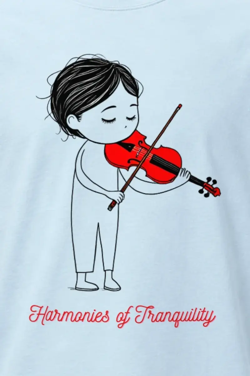 "Harmonies of Tranquility" Heavyweight Unisex Crewneck T-shirt