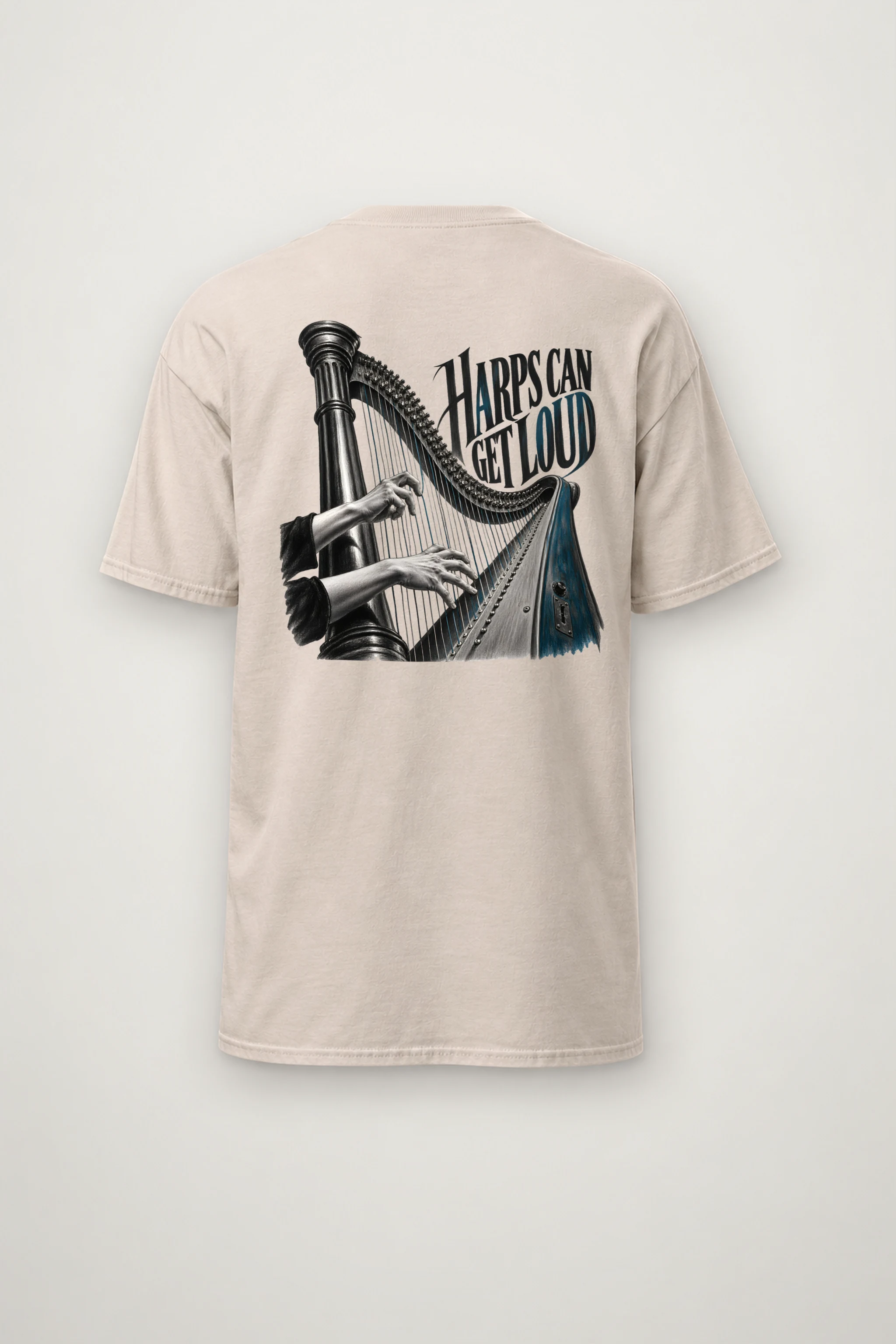 "Harps Can Get Loud" Heavyweight Unisex Crewneck T-shirt