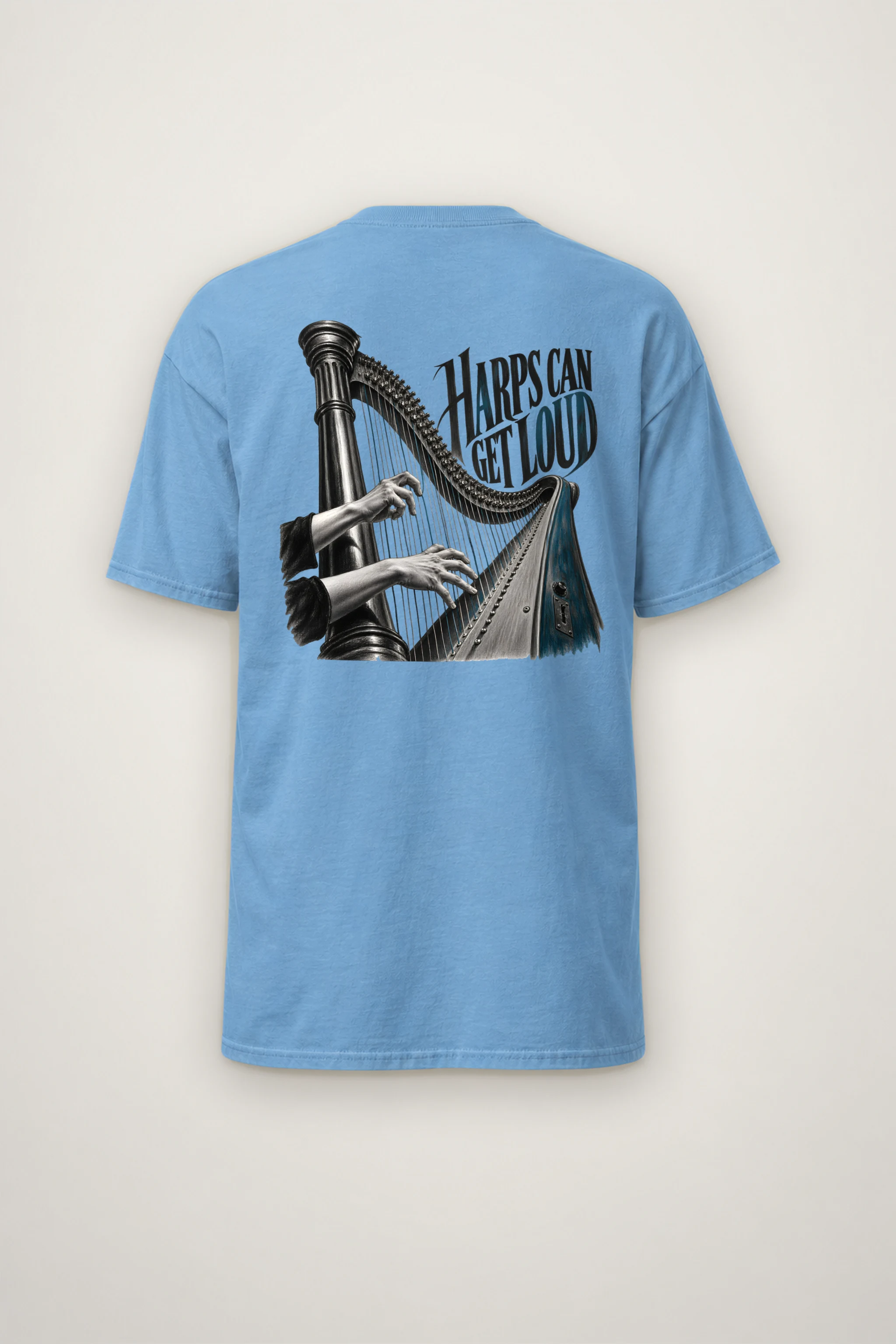 "Harps Can Get Loud" Heavyweight Unisex Crewneck T-shirt