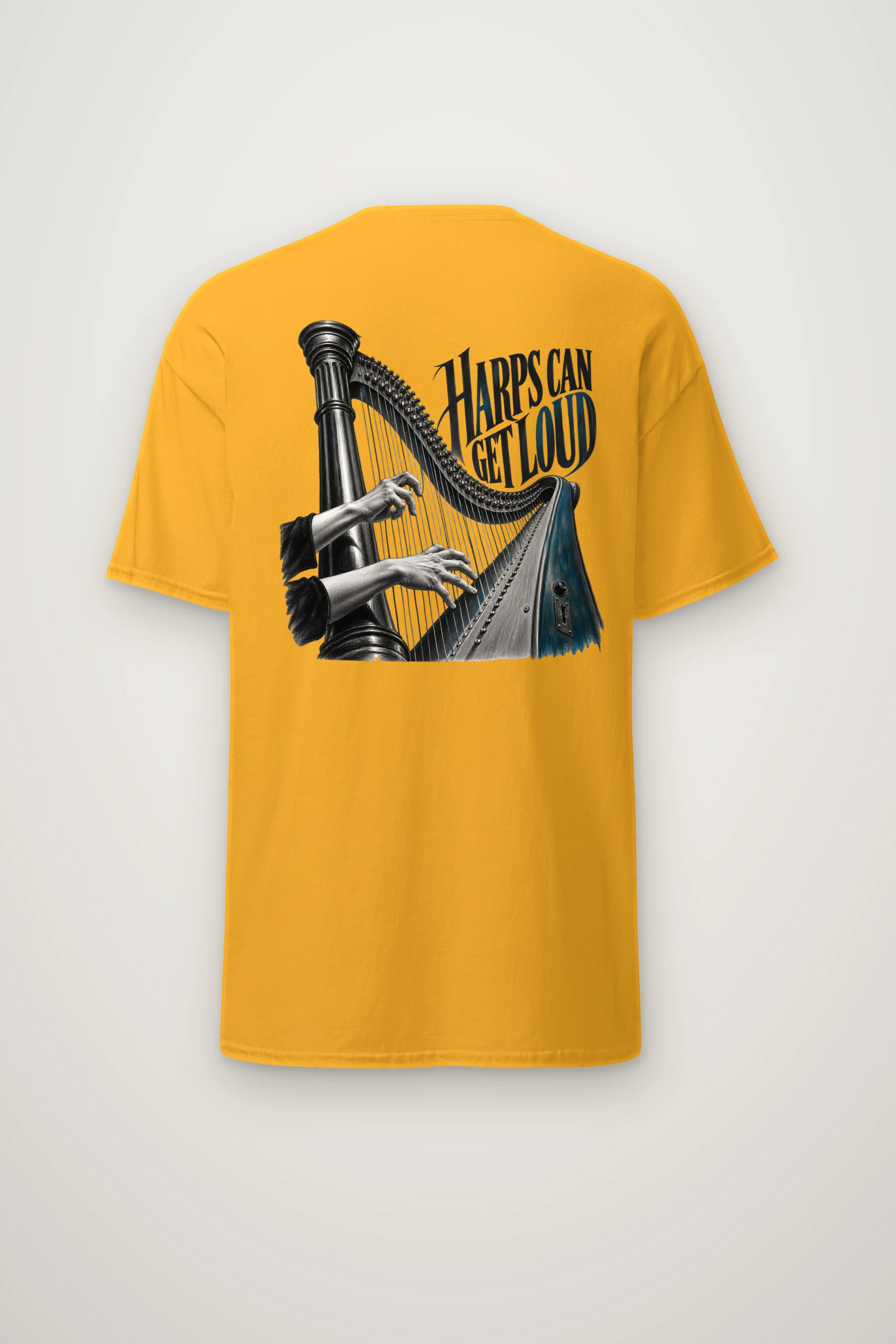 "Harps Can Get Loud" Heavyweight Unisex Crewneck T-shirt