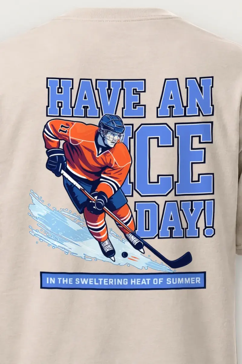"Have An Ice Day" Heavyweight Unisex Crewneck T-shirt