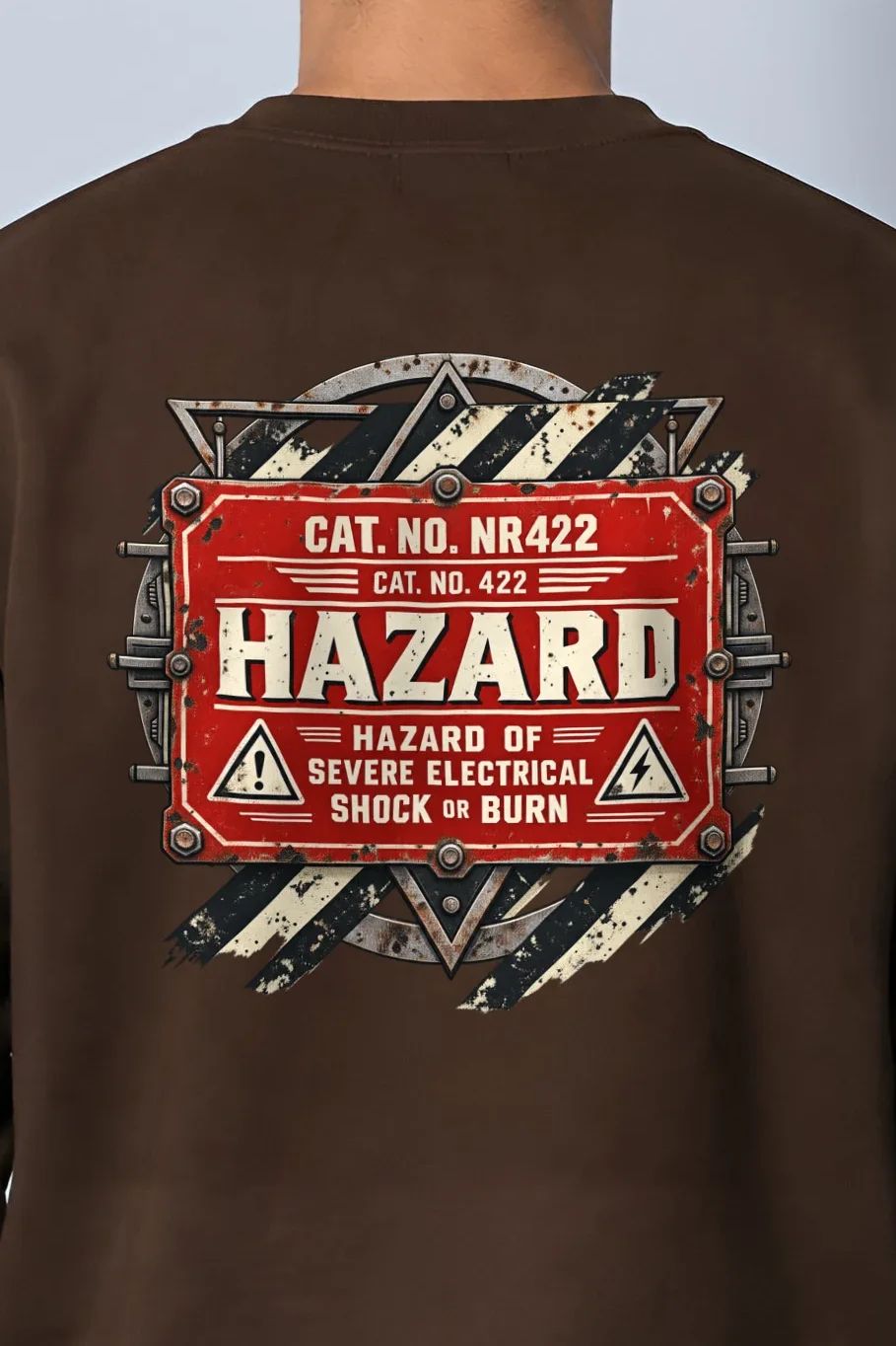 "Hazard 422" 1 Crewneck Sweatshirt - the graphic up close