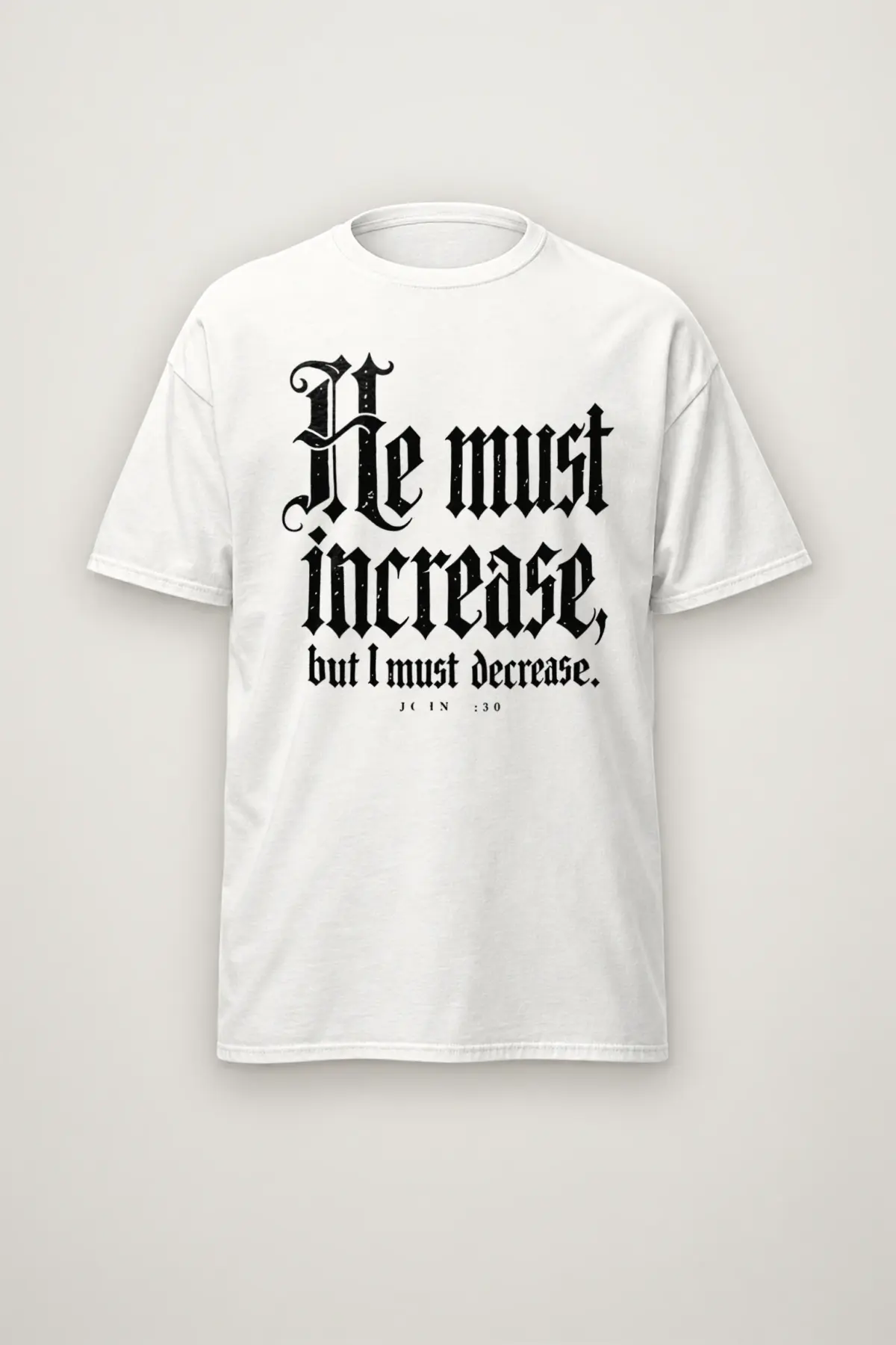 "He Must Increase" Heavyweight Unisex Crewneck T-shirt