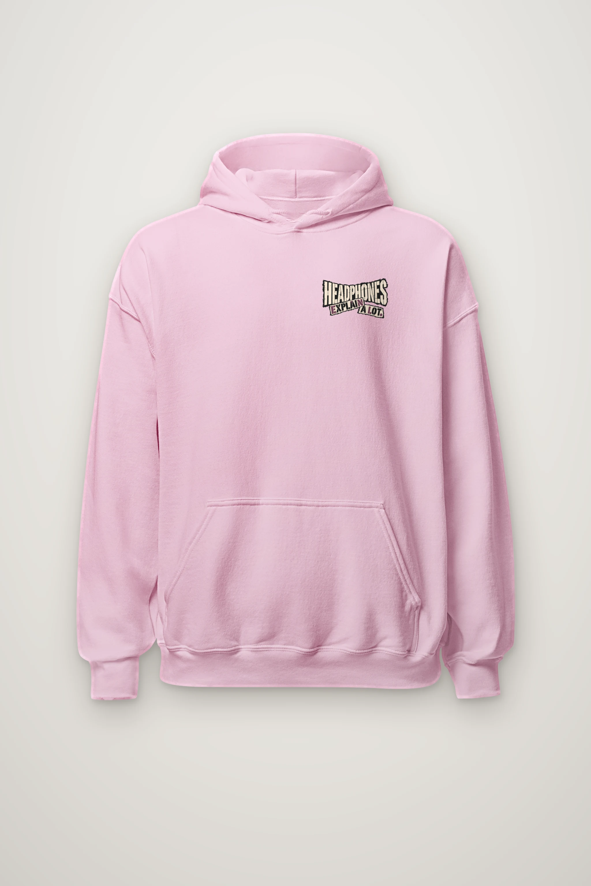 "Headphones Explain a Lot" Heavy Blend Unisex Pullover Hoodie