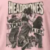 "Headphones Explain a Lot" Heavyweight Unisex Crewneck T-shirt