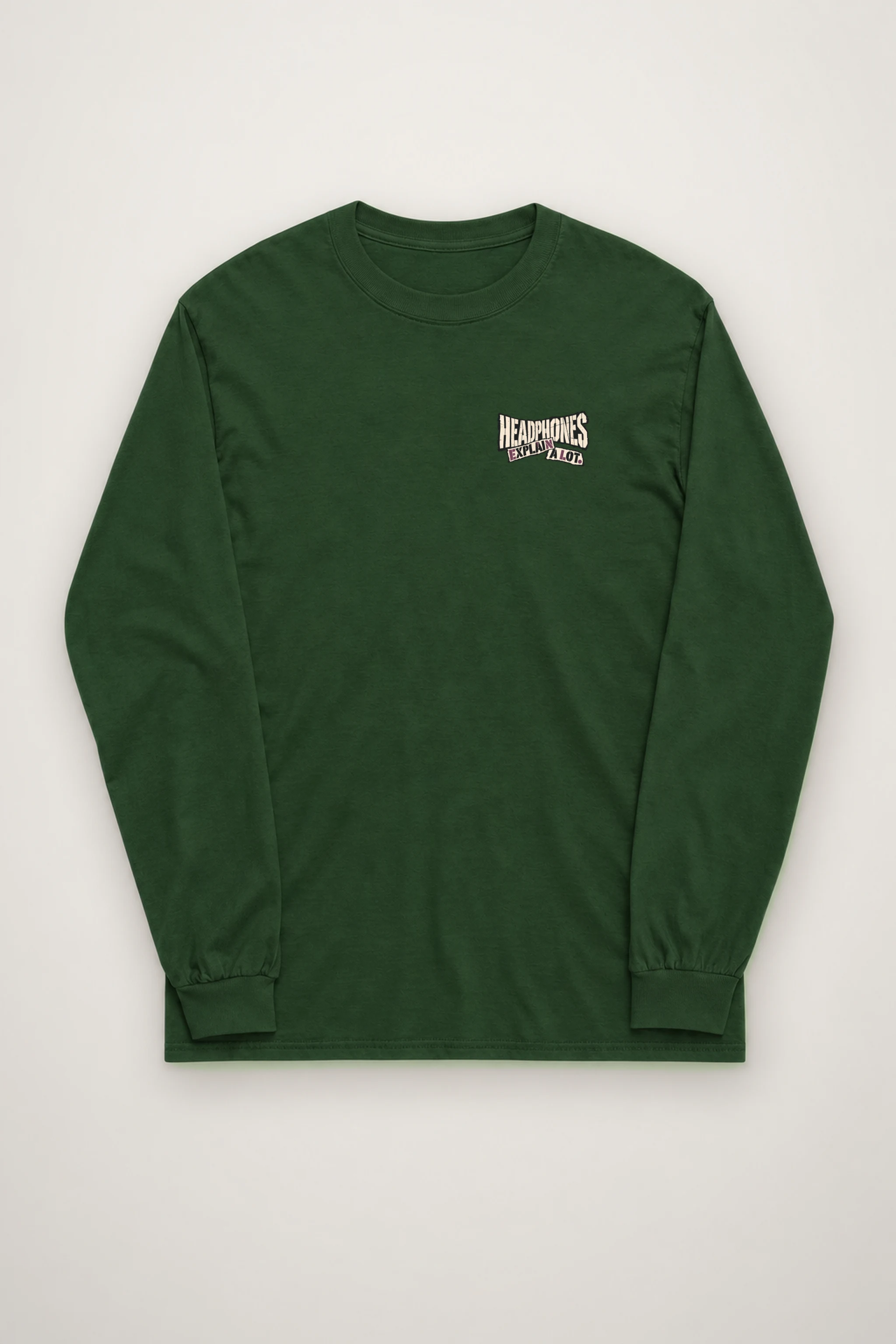 "Headphones Explain a Lot" Unisex Longsleeve T-shirt