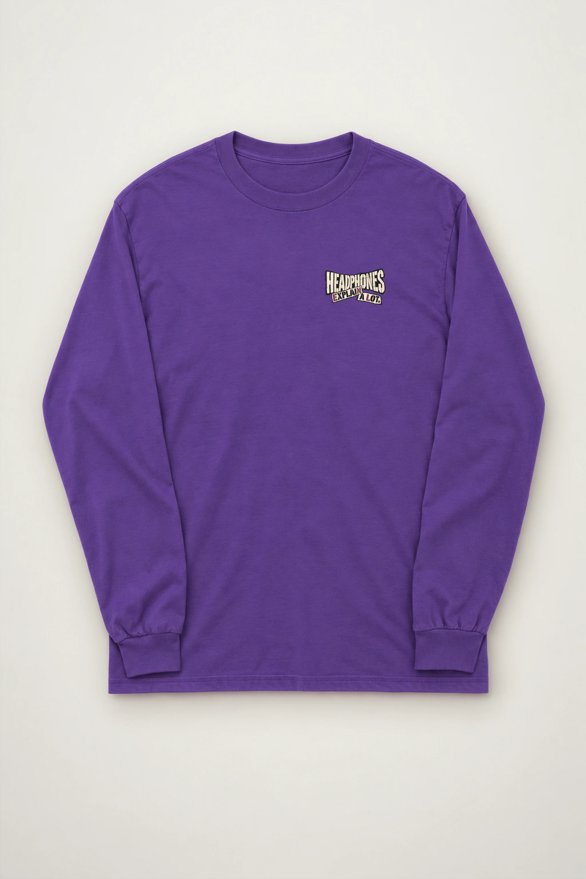"Headphones Explain a Lot" Unisex Longsleeve T-shirt