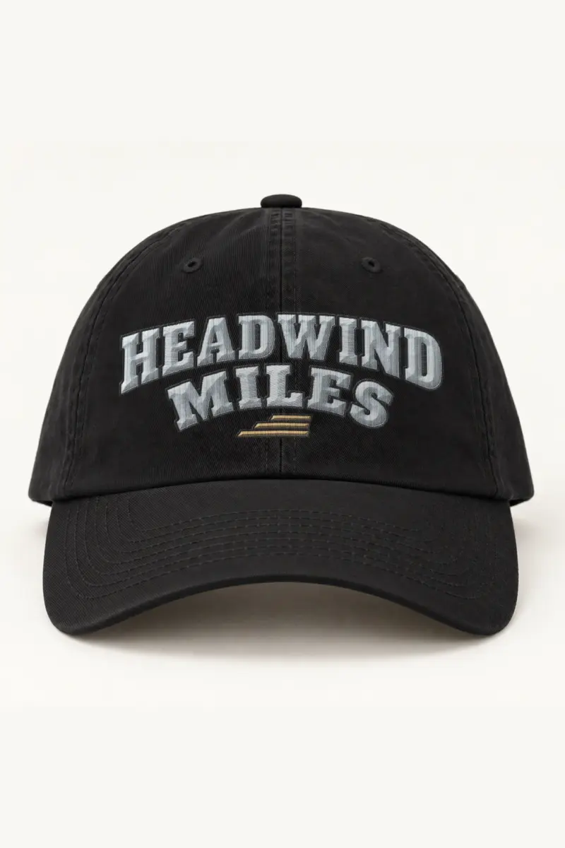 "Headwind Miles Arched Embroidery" Classic Dad Hat · Embroidered