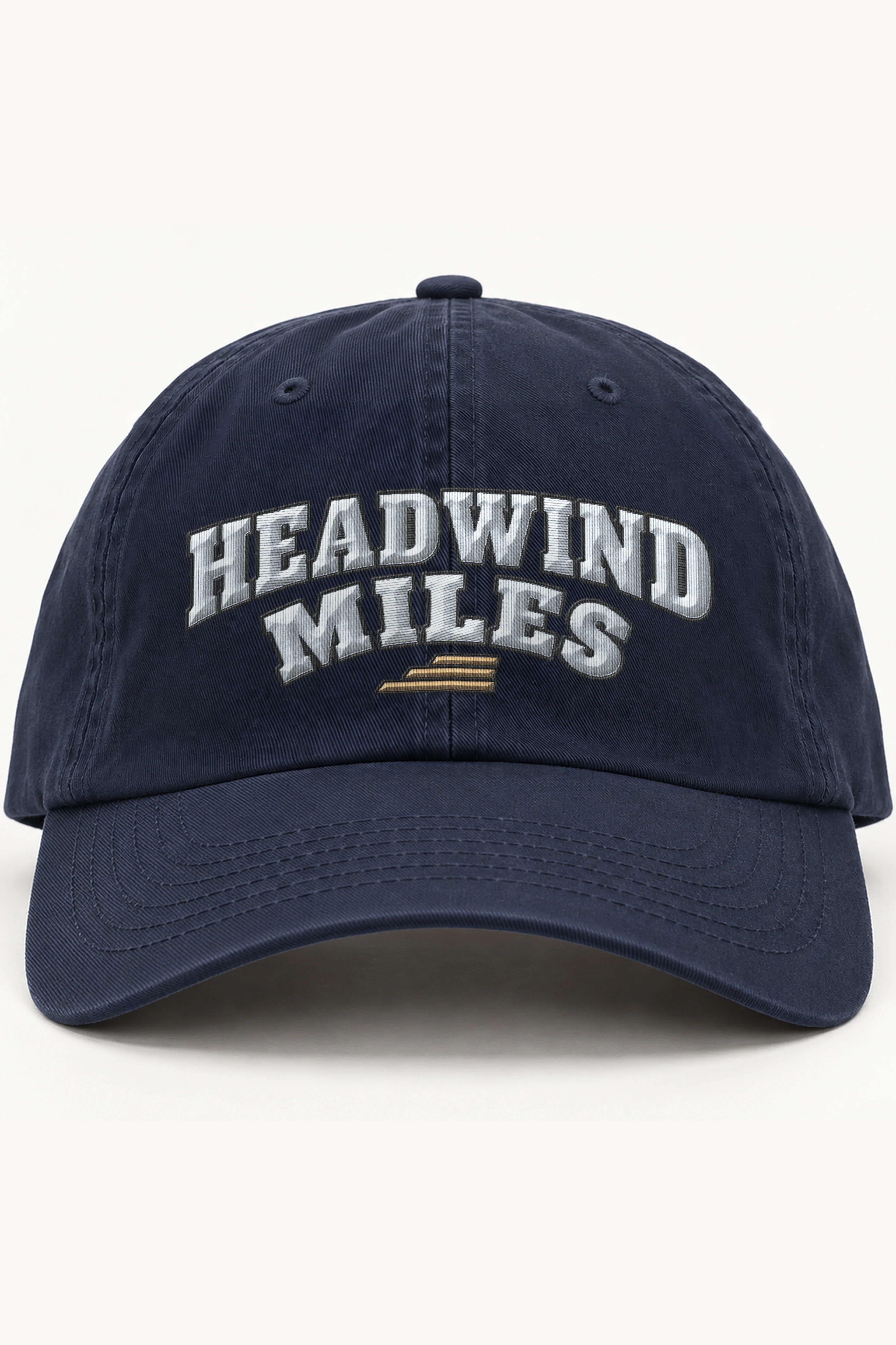 "Headwind Miles Arched Embroidery" Classic Dad Hat · Embroidered
