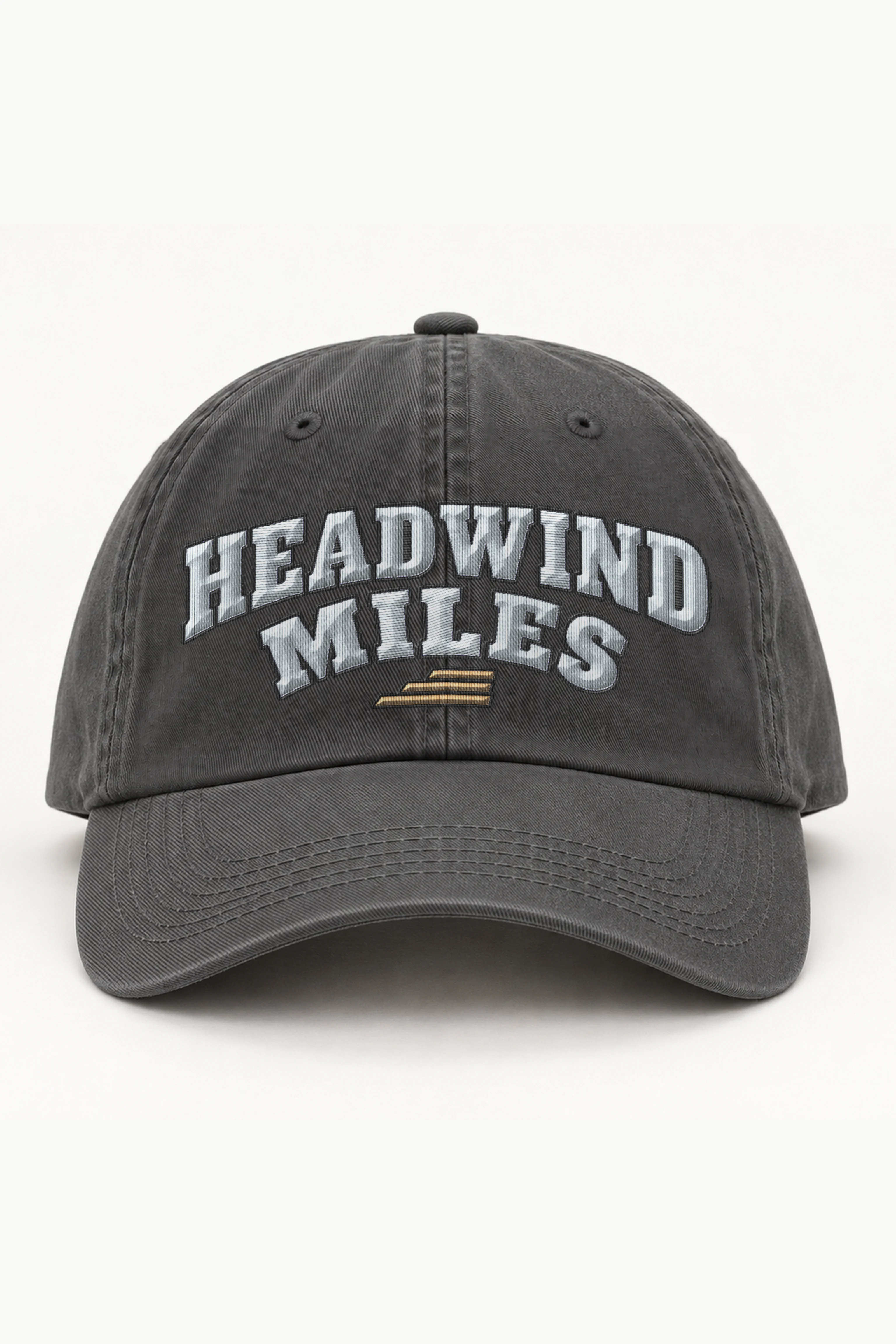 "Headwind Miles Arched Embroidery" Classic Dad Hat · Embroidered