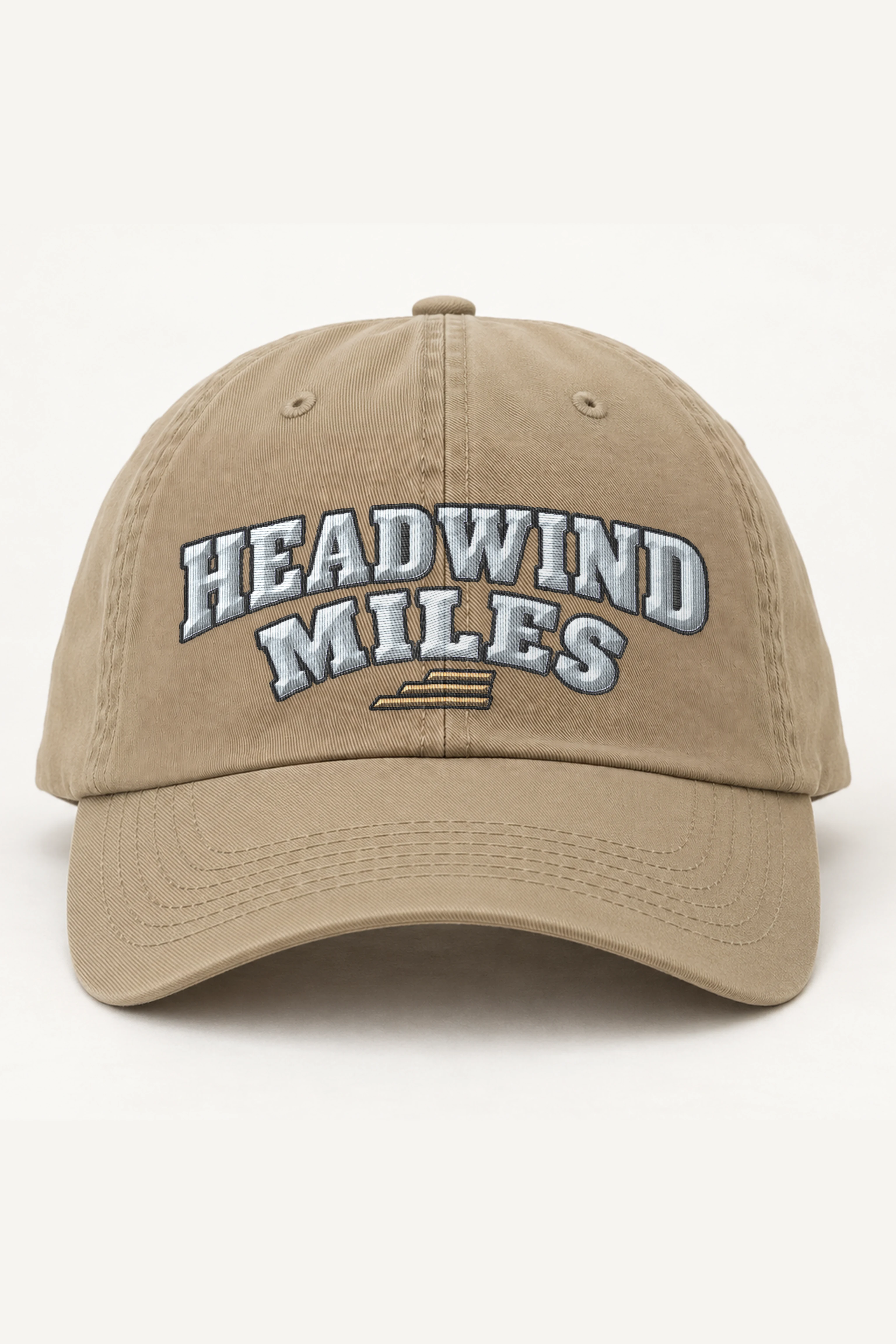 "Headwind Miles Arched Embroidery" Classic Dad Hat · Embroidered