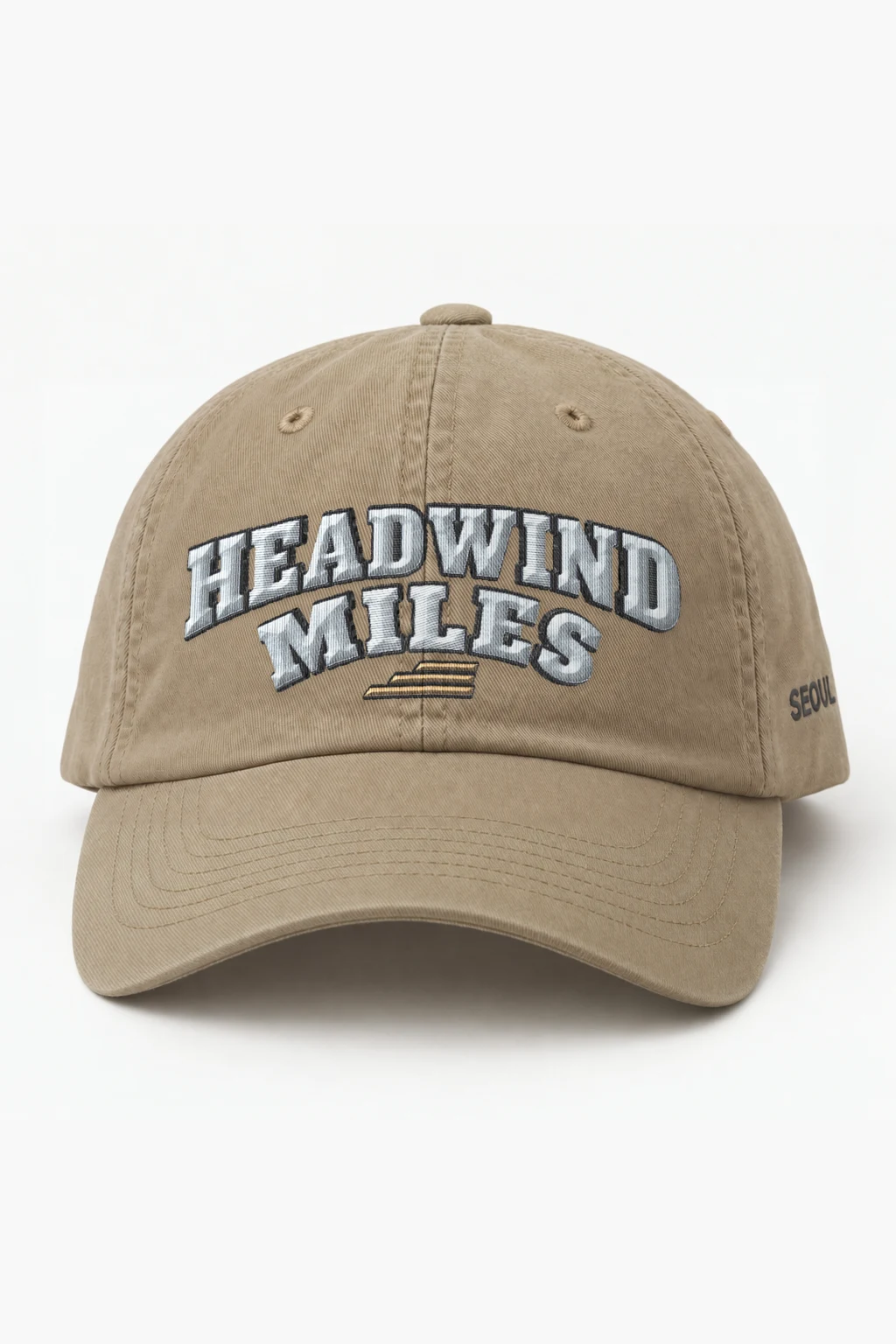 "Headwind Miles Arched Embroidery" Classic Dad Hat · Embroidered