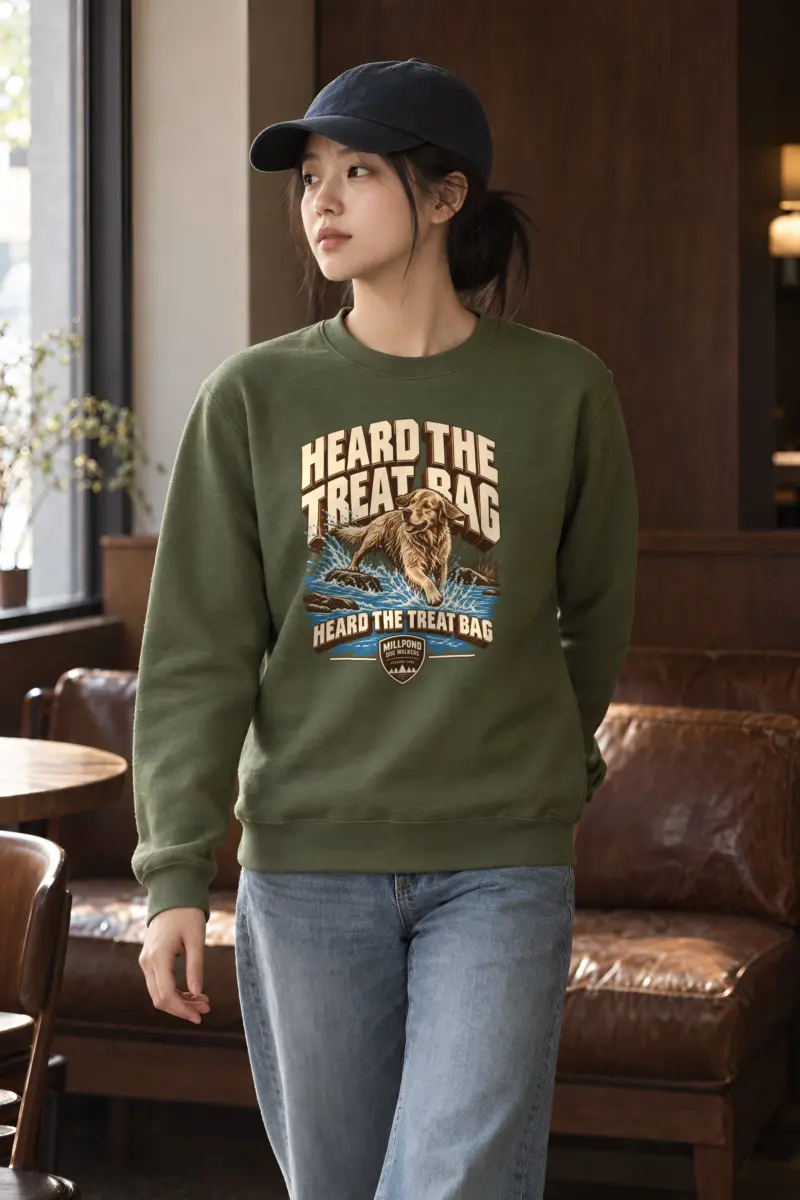 “Heard The Treat Bag” Heavy Blend Unisex Crewneck Sweatshirt