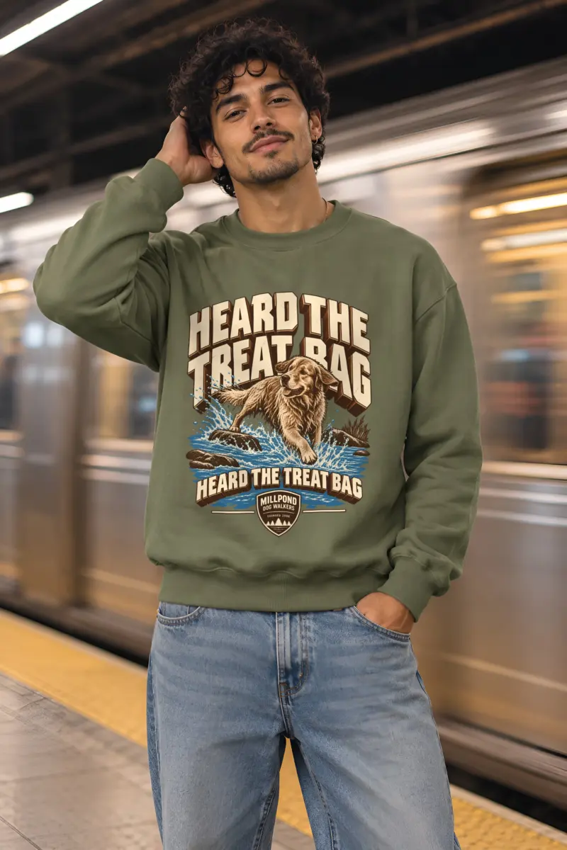 "Heard The Treat Bag" Heavy Blend Unisex Crewneck Sweatshirt