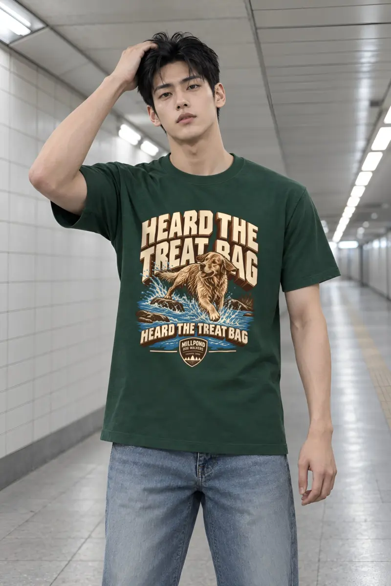 "Heard The Treat Bag" Heavyweight Unisex Crewneck T-shirt