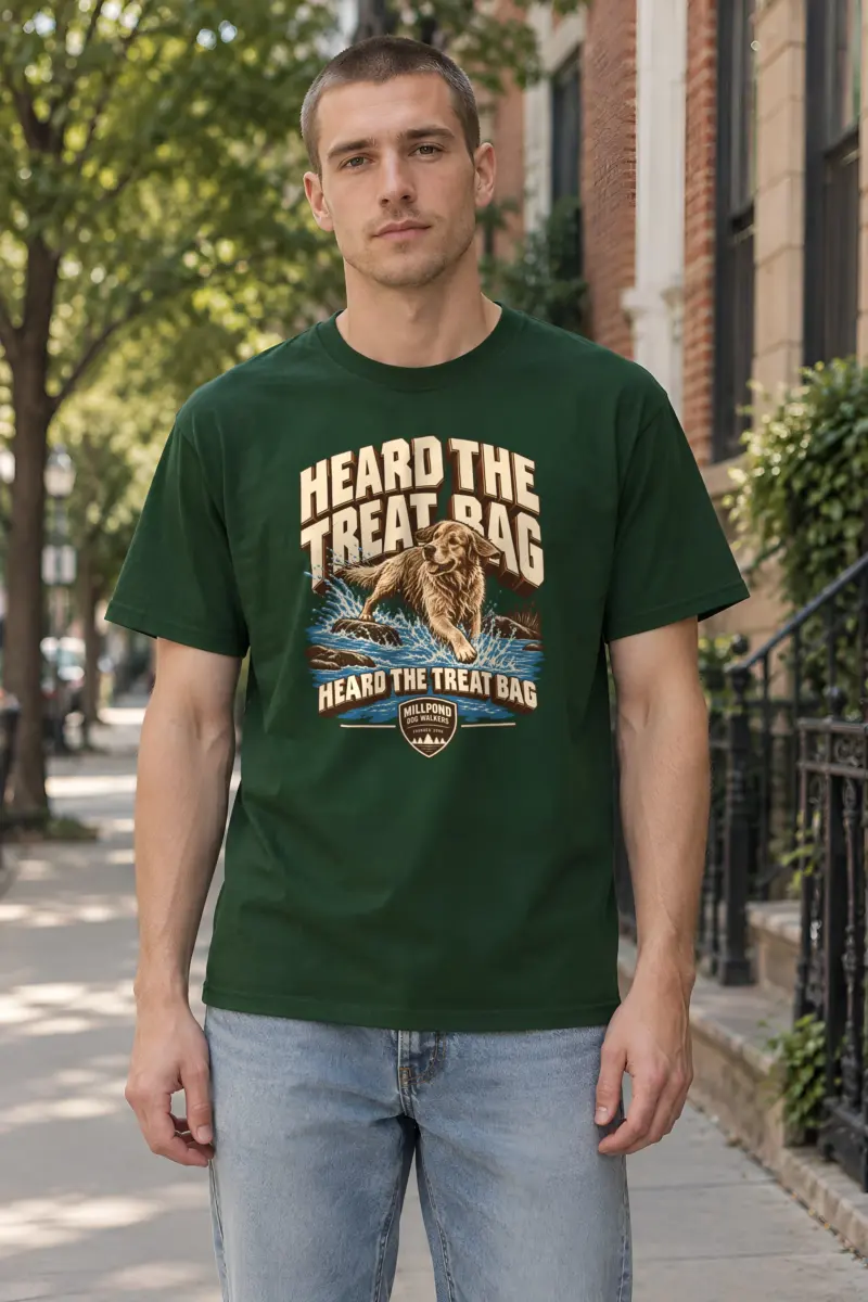 "Heard The Treat Bag" Heavyweight Unisex Crewneck T-shirt
