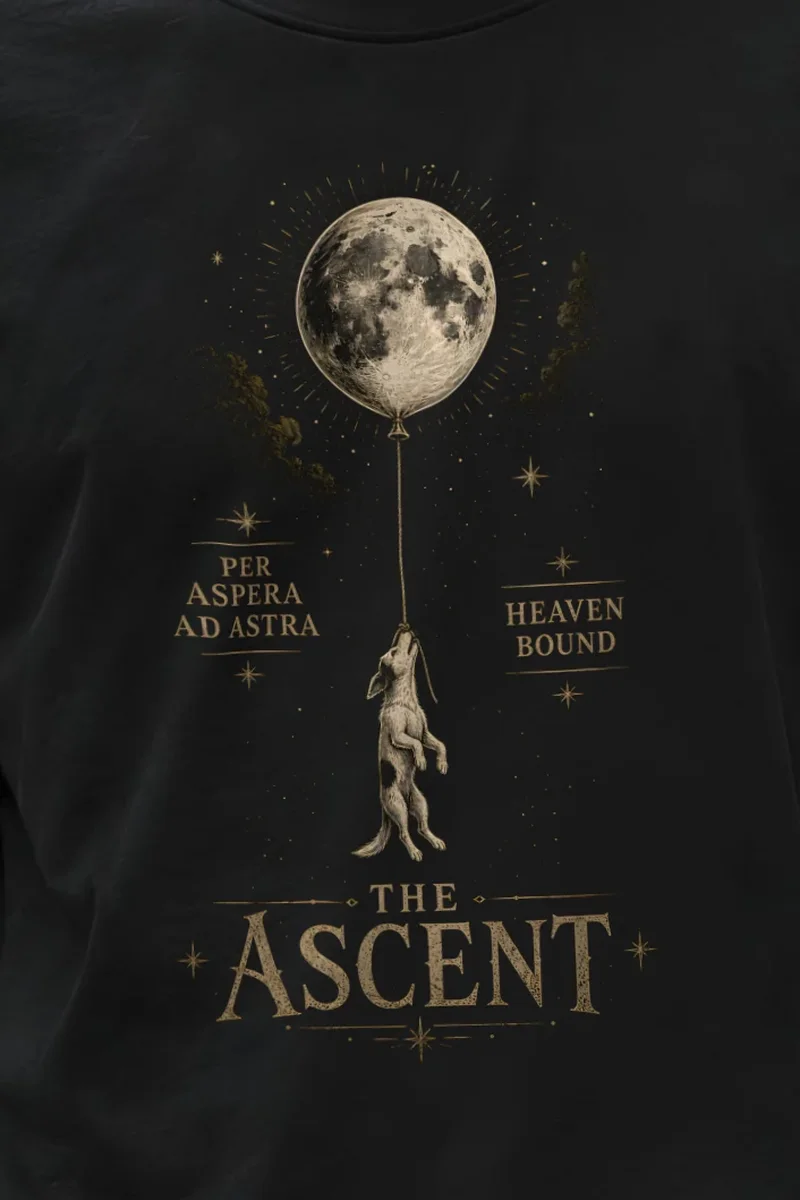 "Heaven Bound" Unisex Longsleeve T-shirt - the graphic up close