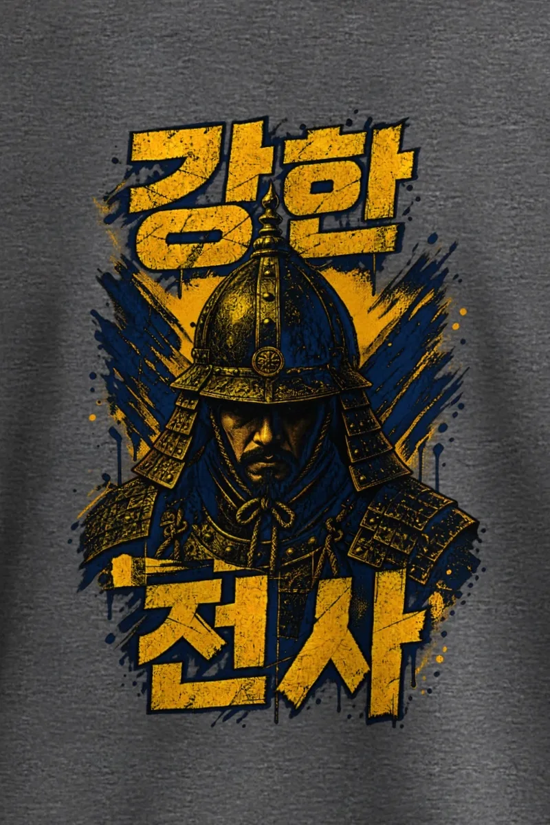 "강한 전사" Unisex Crewneck Sweatshirt - the graphic up close